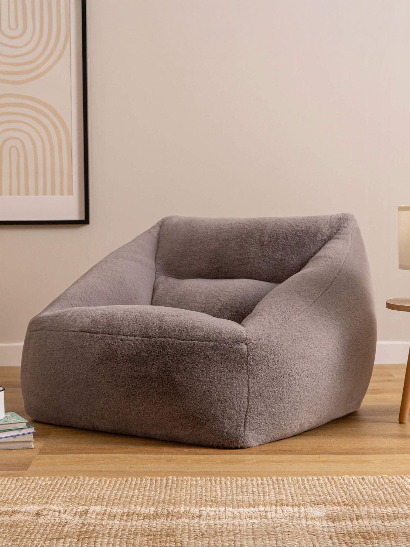 undefined Natalia Faux Fur Armchair Beanbag