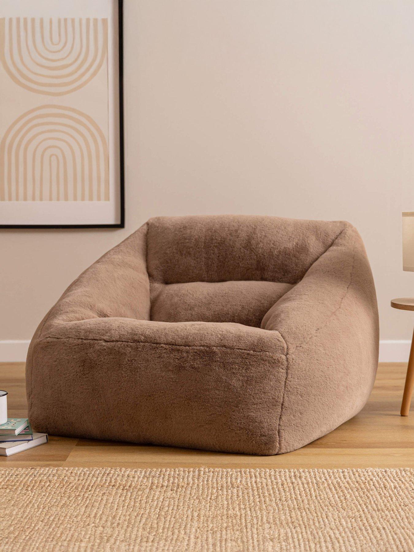 undefined Natalia Faux Fur Armchair Beanbag