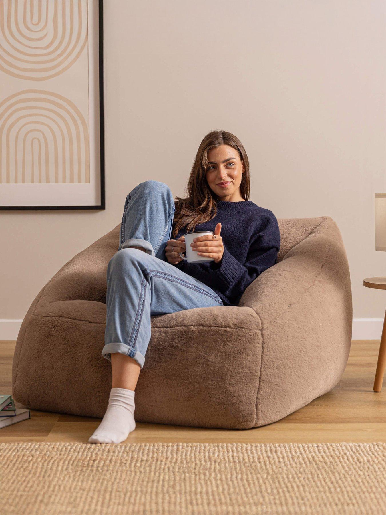 Image 3 of 7 of Icon Beanbags Natalia Faux Fur Armchair Beanbag