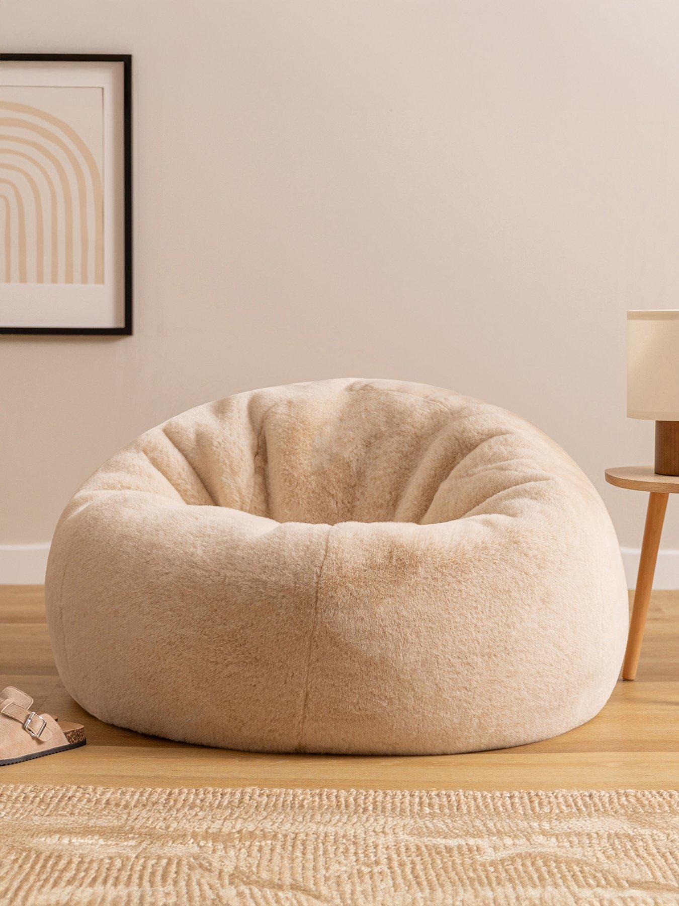 undefined Faux Rabbit Fur Classic Beanbag