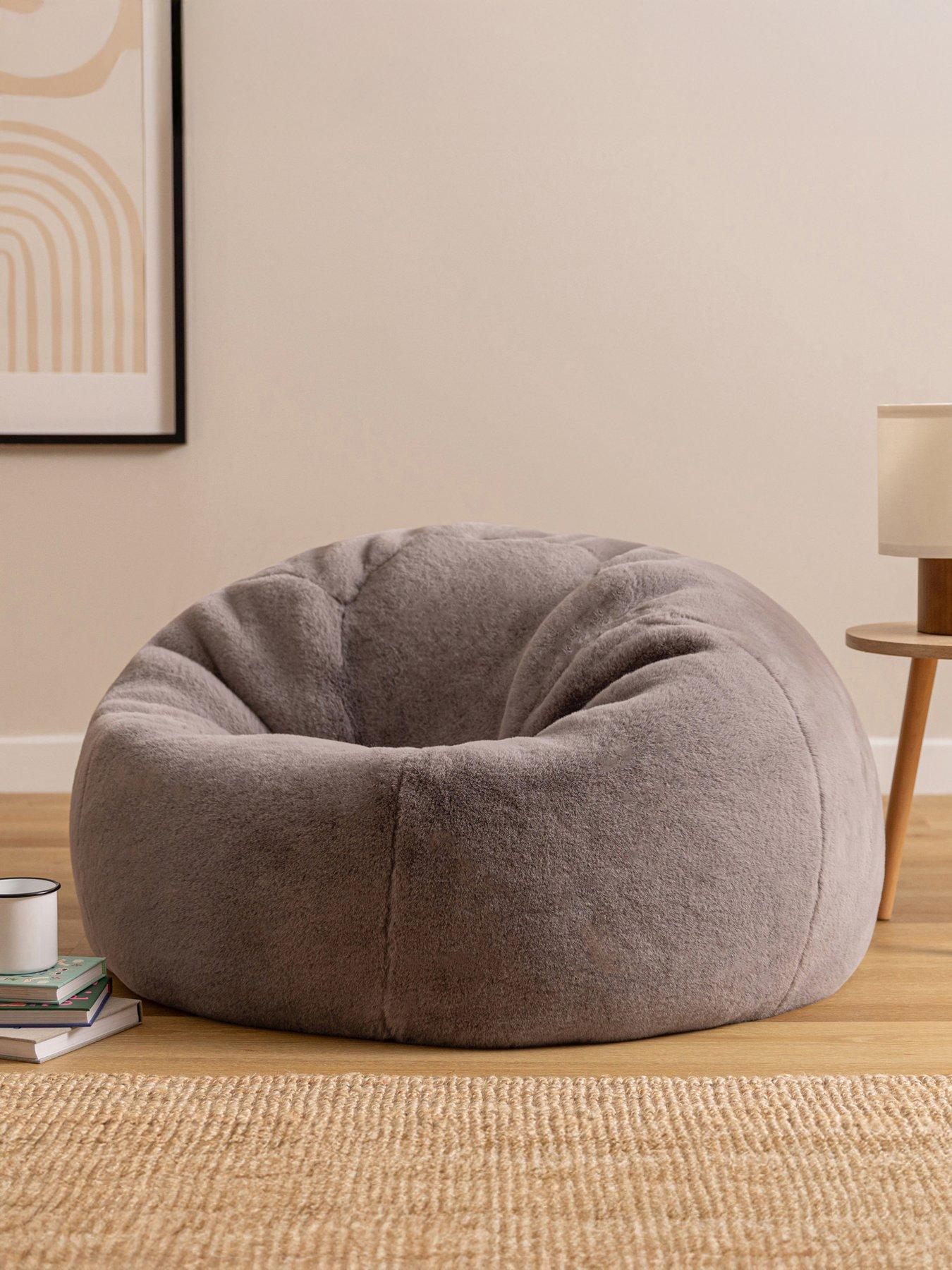 undefined Faux Rabbit Fur Classic Beanbag