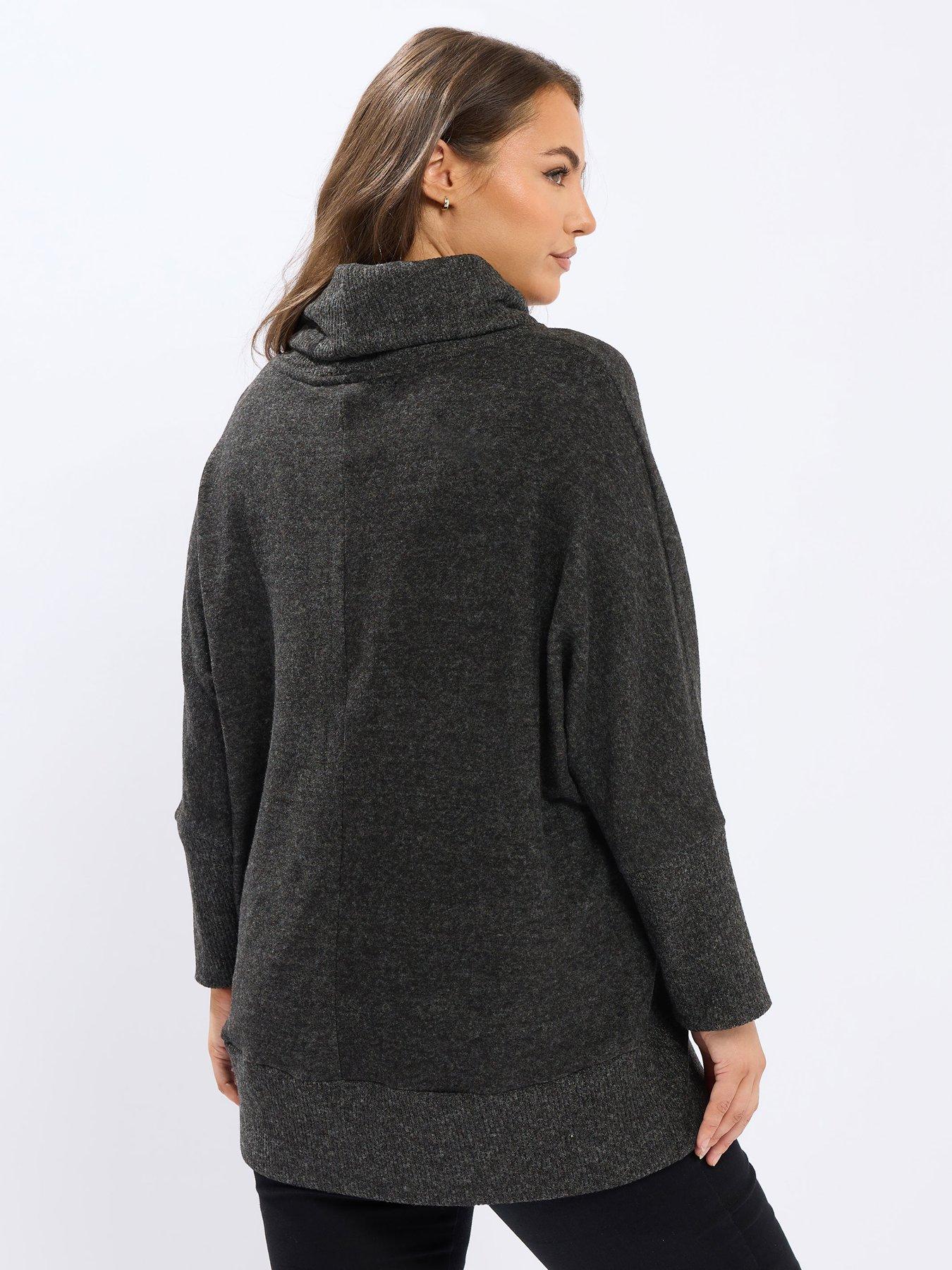 Image 2 of 4 of Yours Curve Soft Touch Jumper - Black