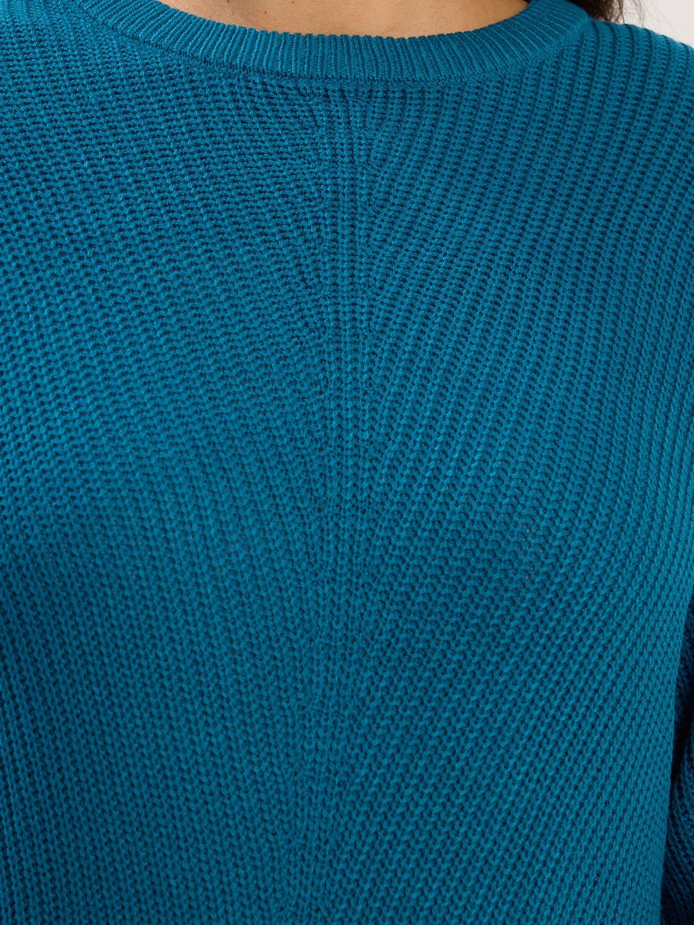 Image 4 of 4 of Yours Curve Essential Jumper - Blue