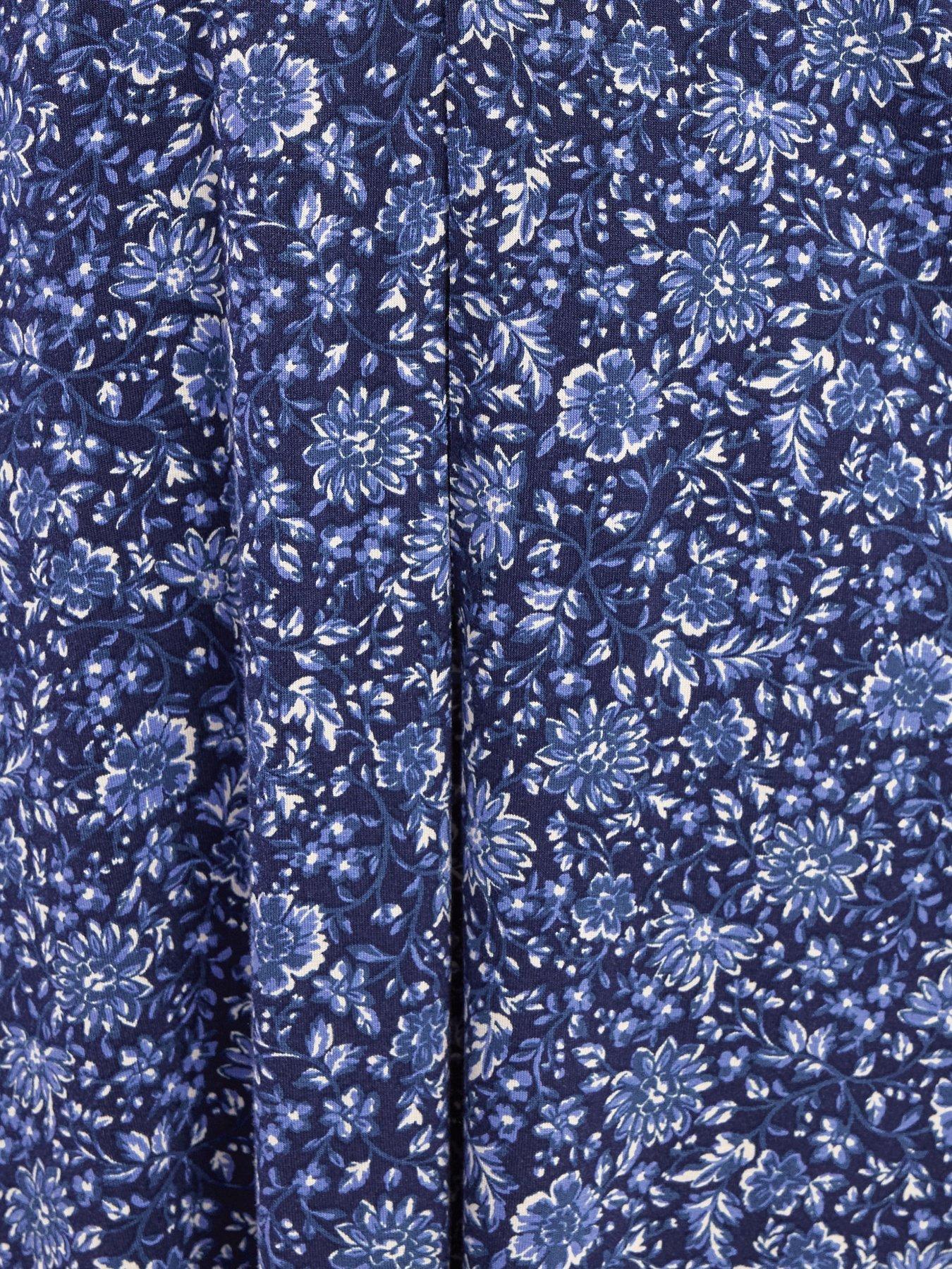  image of yours-curve-pleat-front-dress-blue