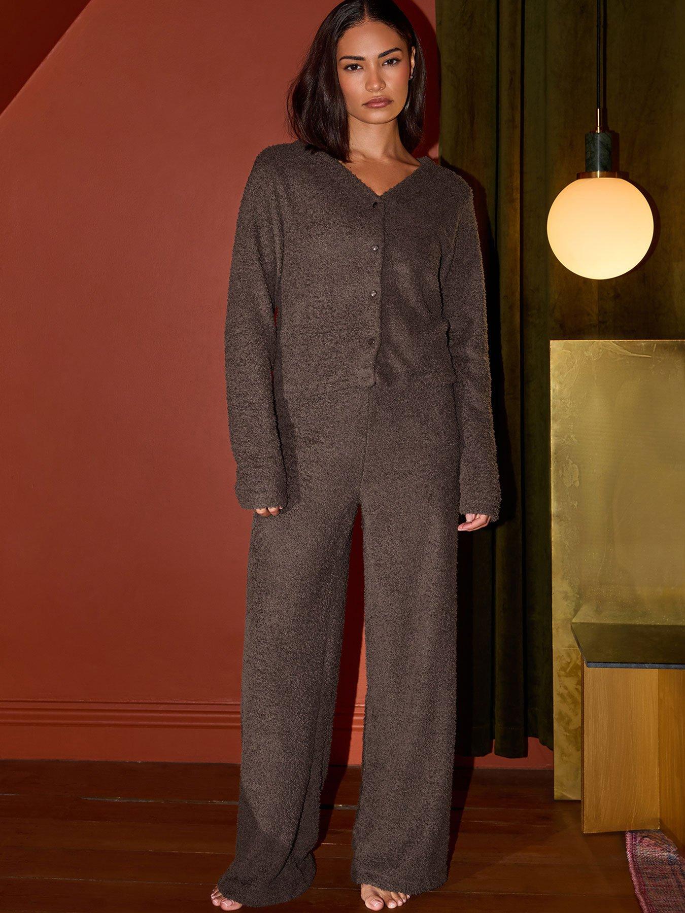 PixieGirl Petite Chenille Cardigan - Brown