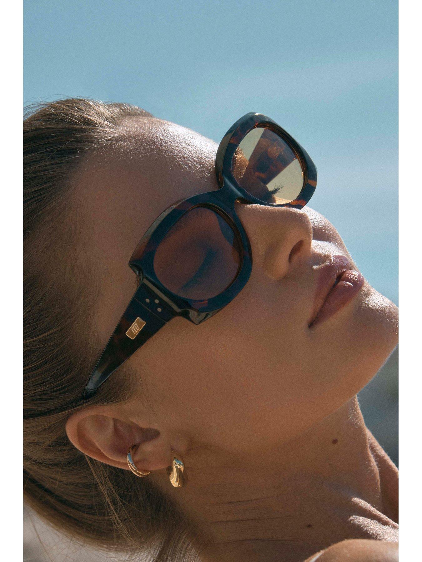 Image 6 of 6 of LE SPECS Loveliness Square Sunglasses - Tort