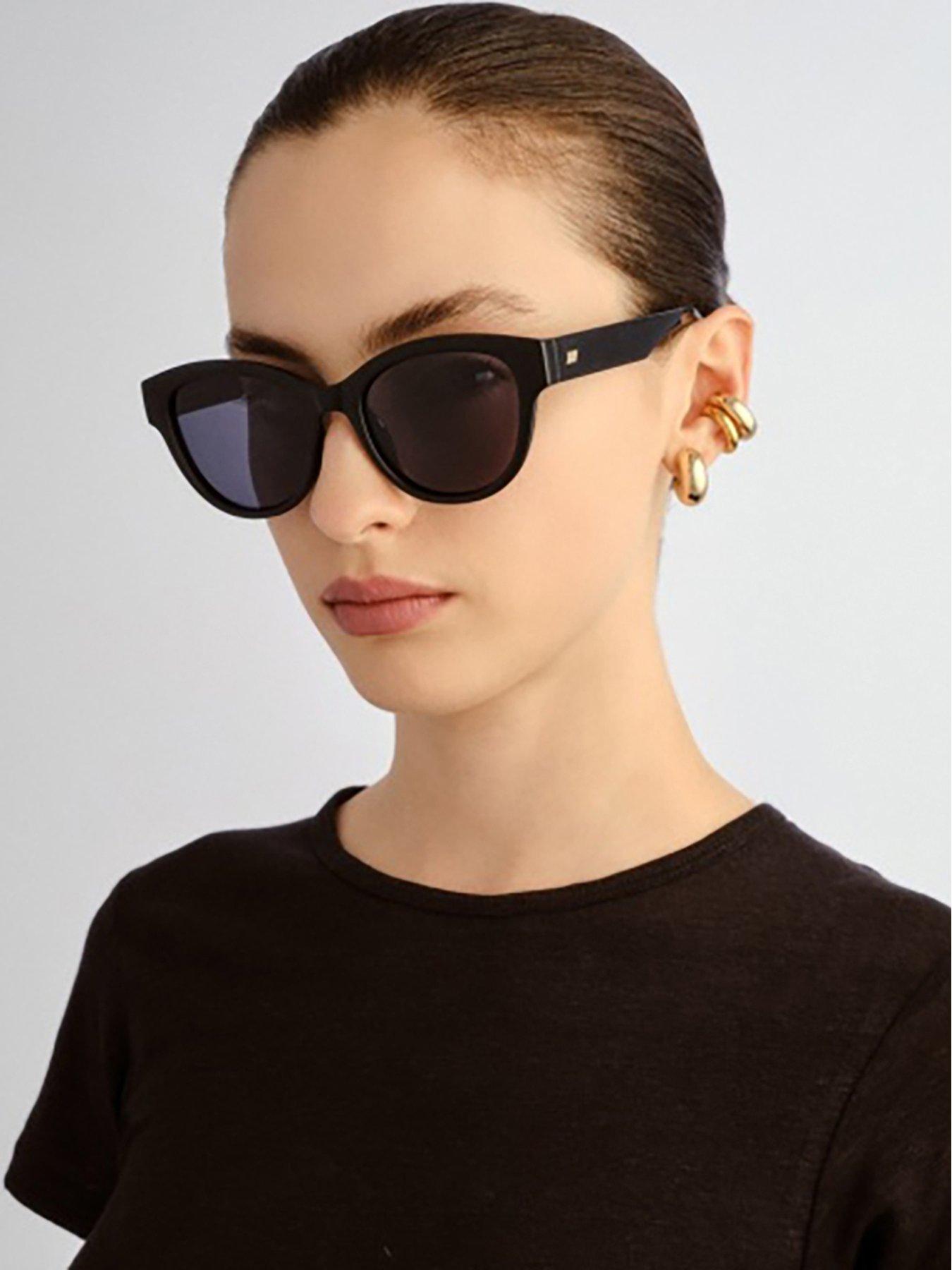 LE SPECS Majestic Square Sunglasses - Black