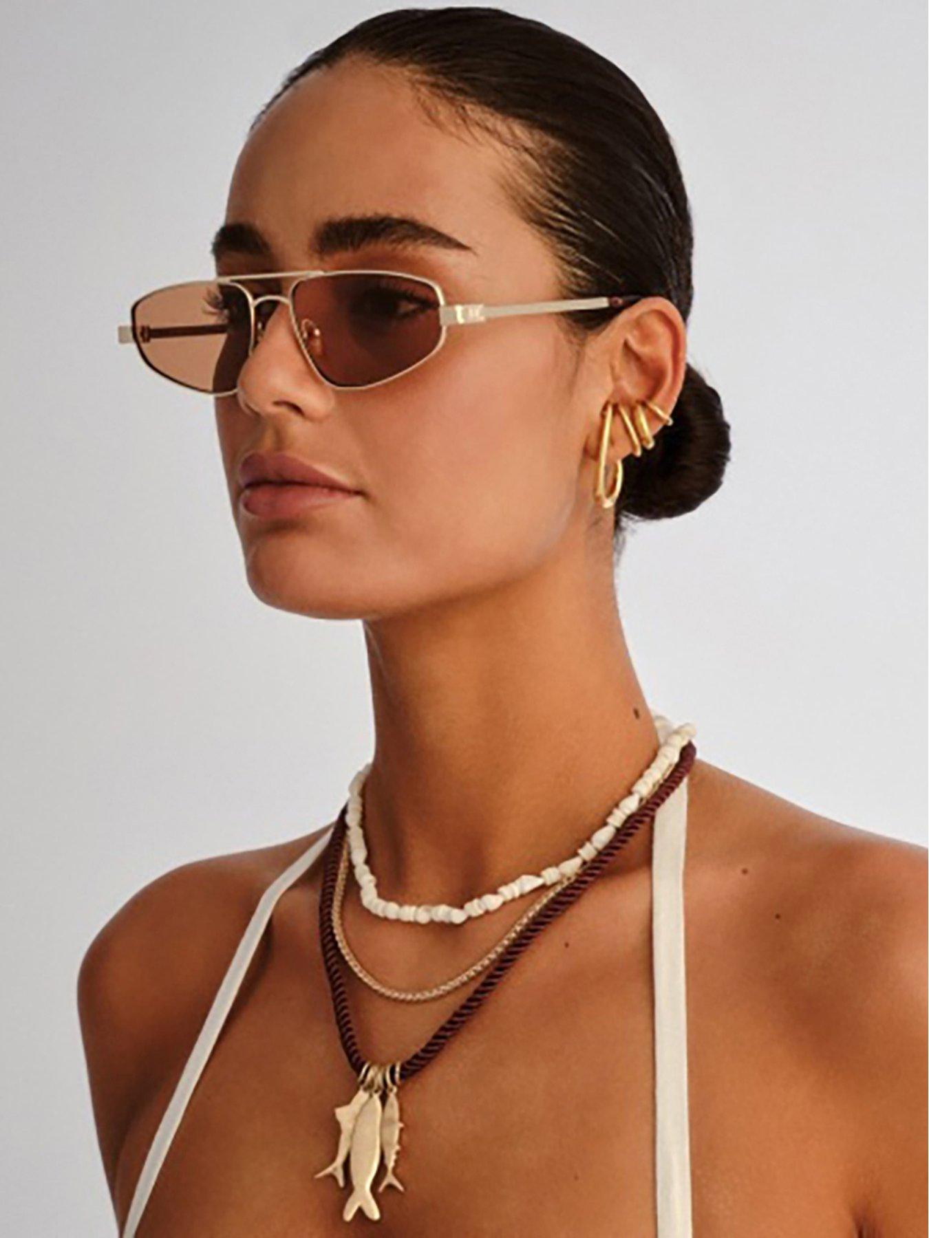 le-specs-treasure-aviator-sunglasses-gold