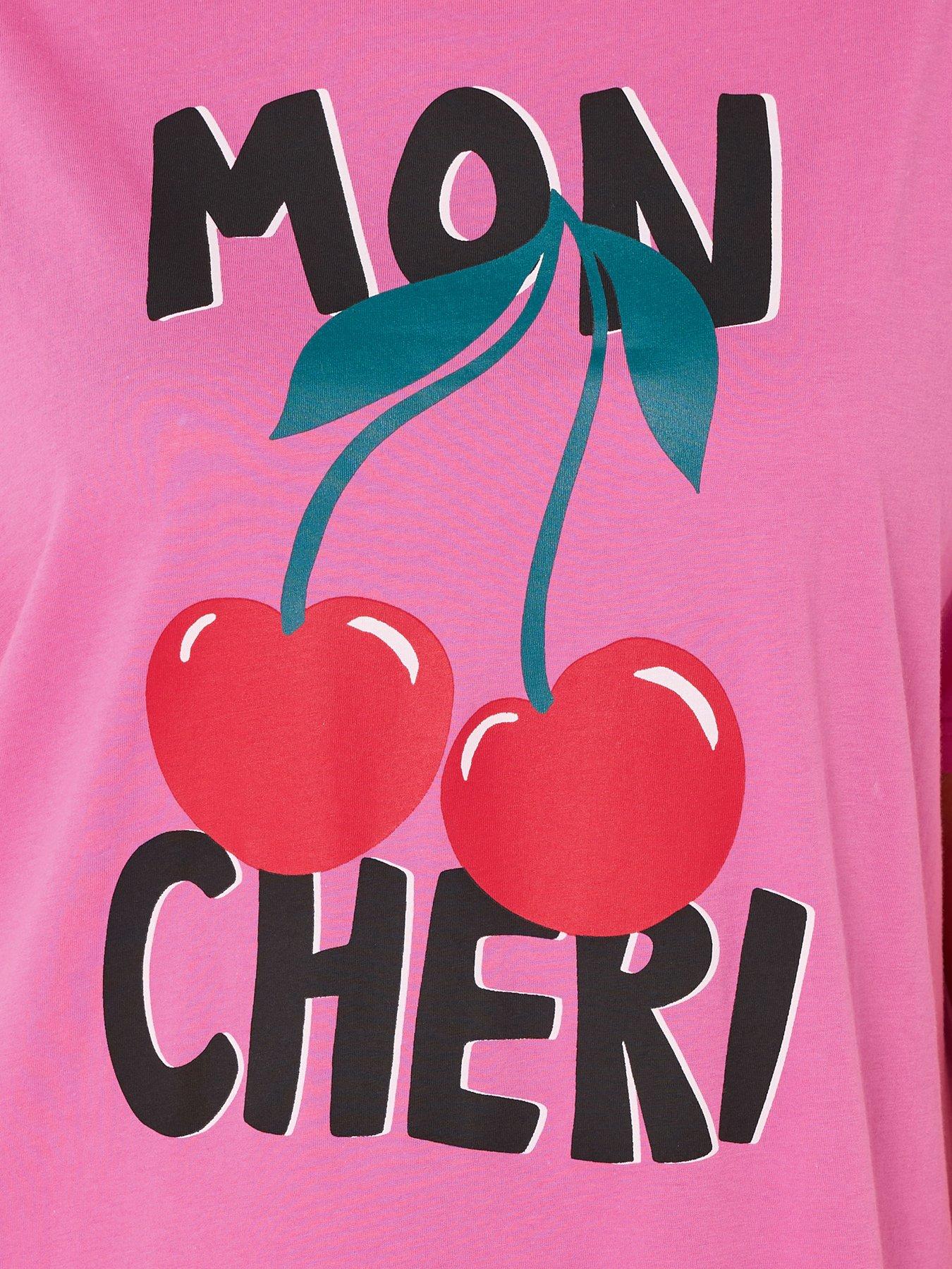  image of yours-curve-mon-cheri-sleeptee-nightdress-pink