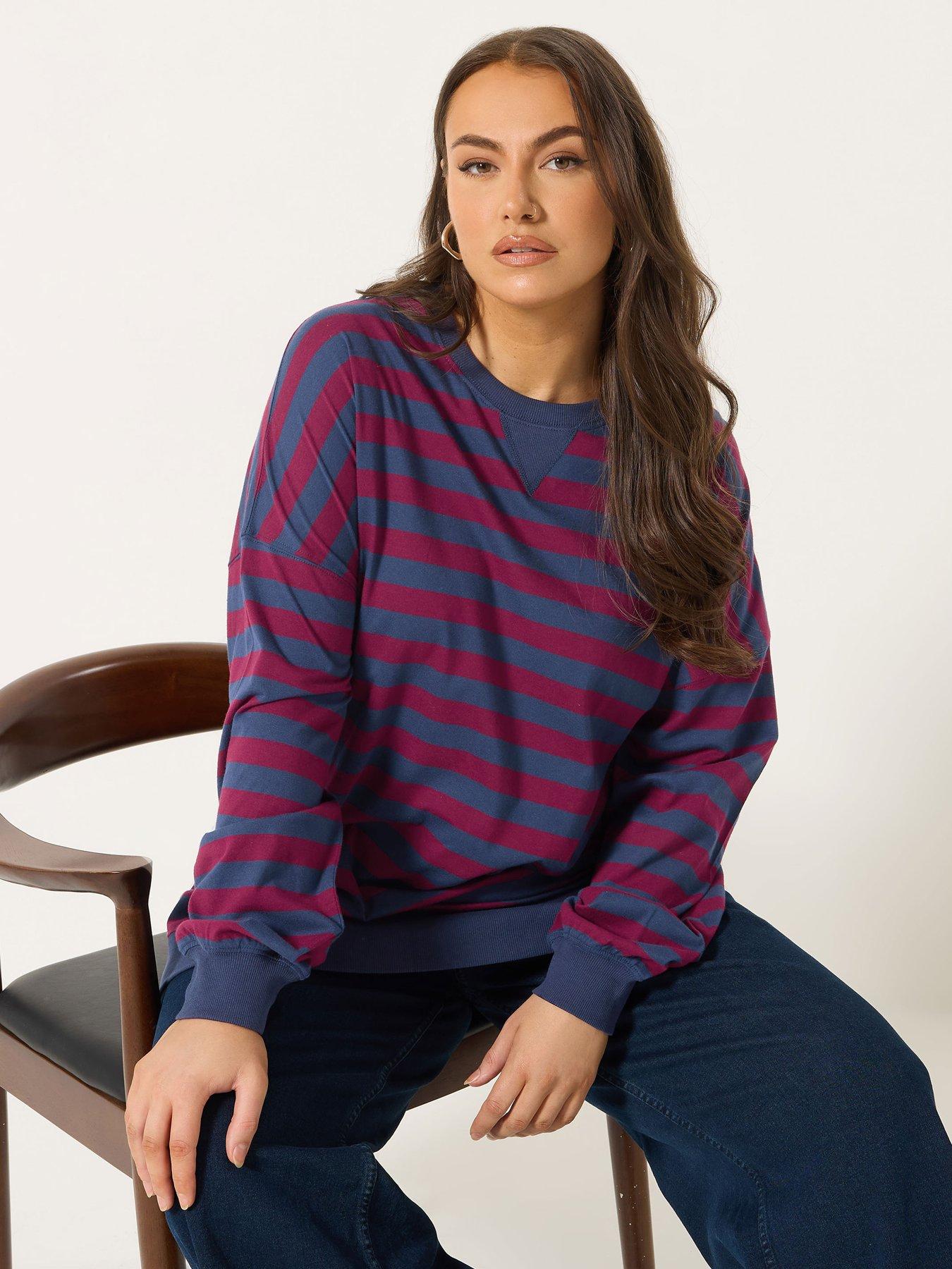 Yours Curve Balloon Sleeve Top - Red