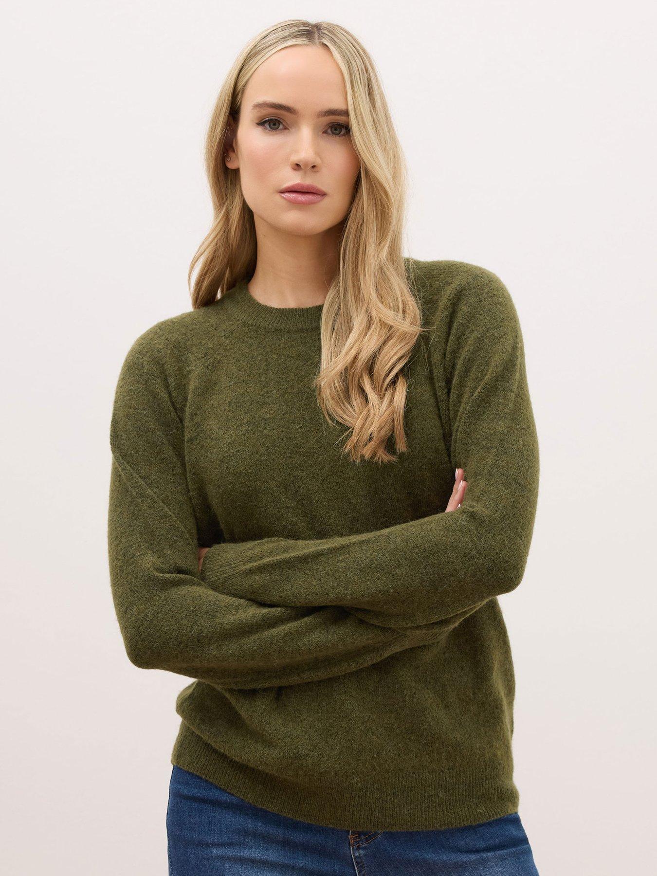 Long Tall Sally Premium Scoop Neck Jumper - Green