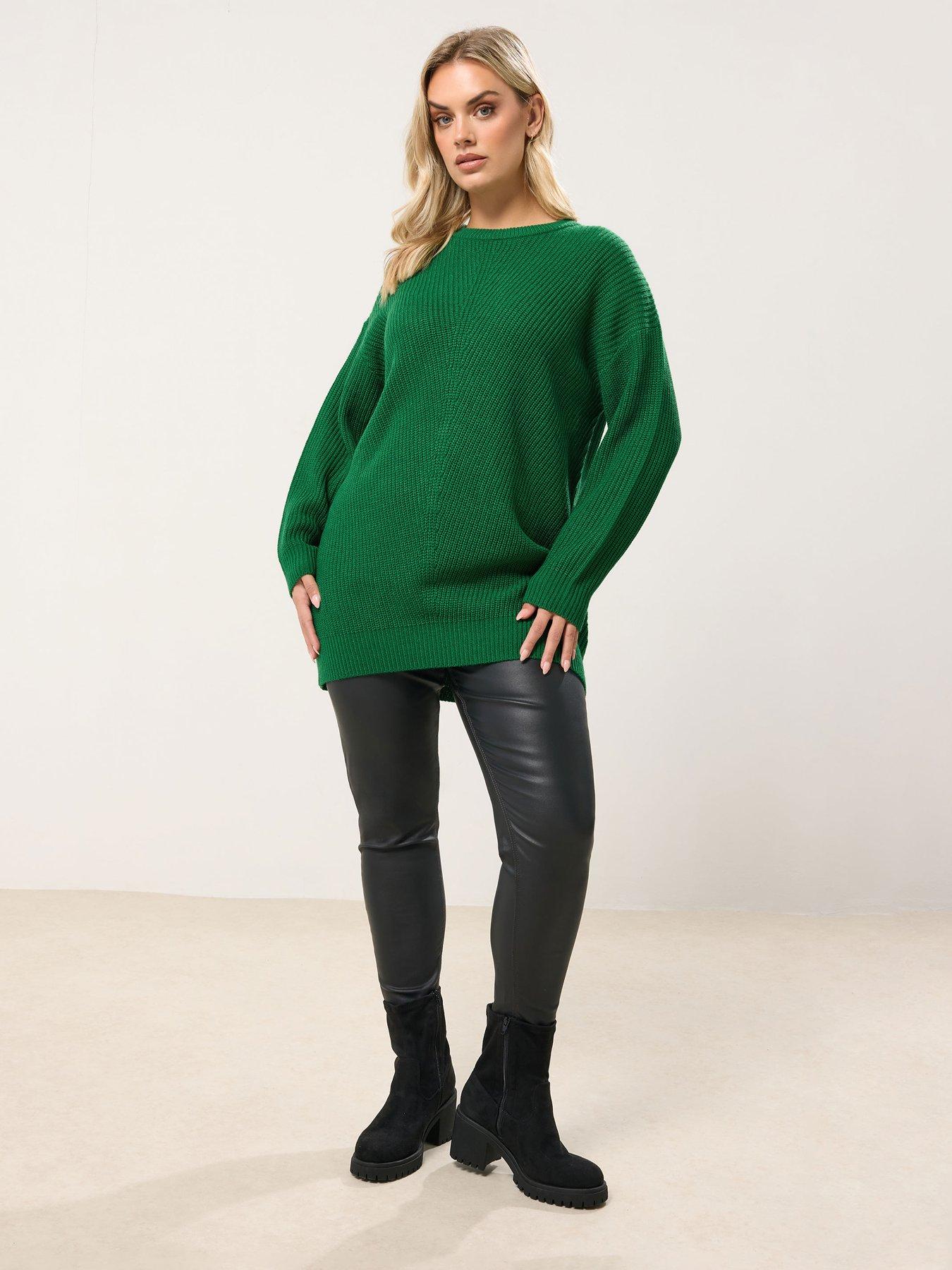  image of yours-curve-essential-jumper-green