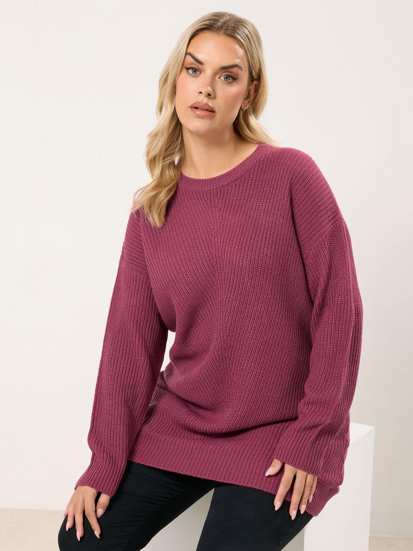 Yours Curve Essential Jumper - Pink