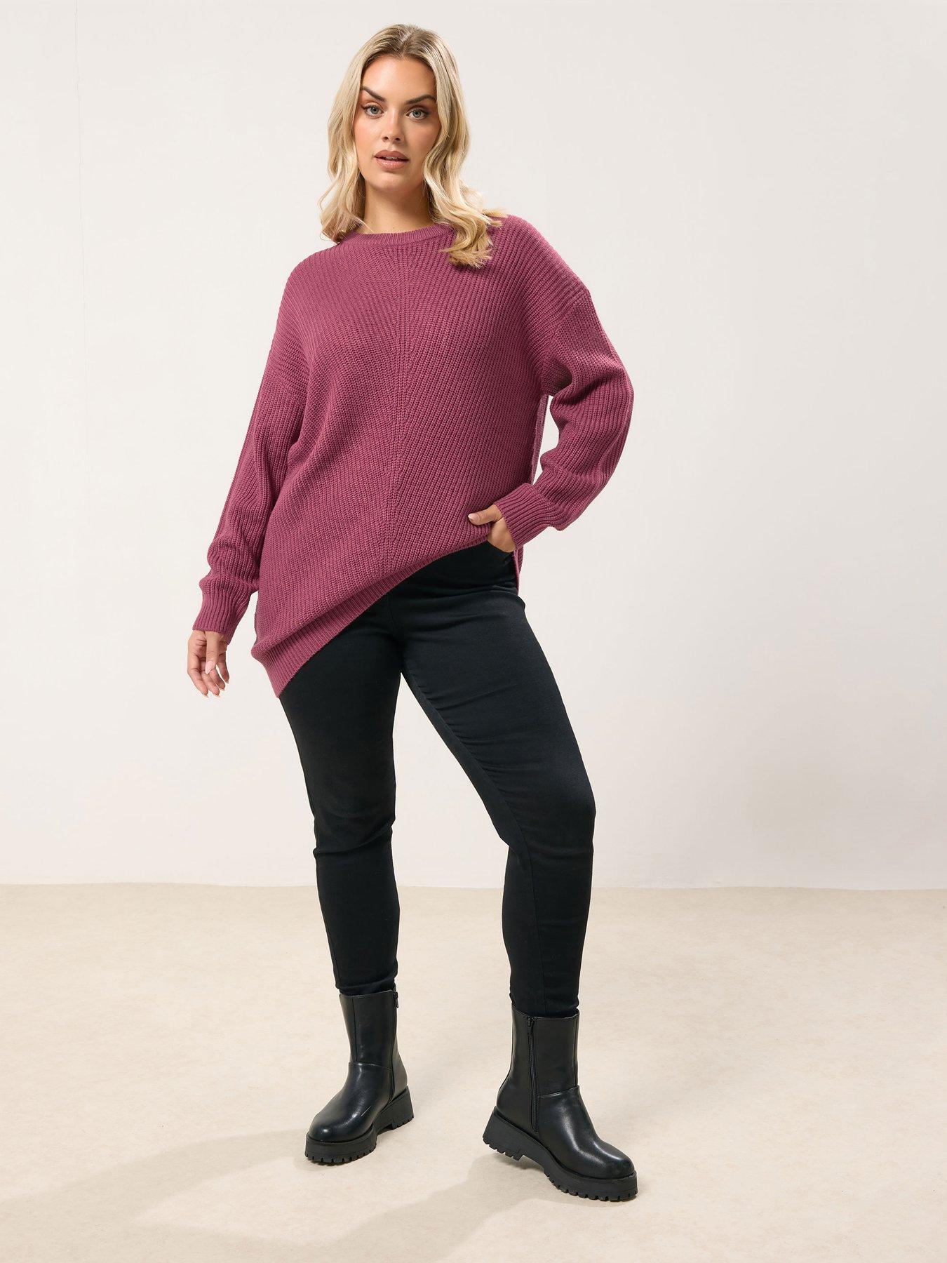  image of yours-curve-essential-jumper-pink