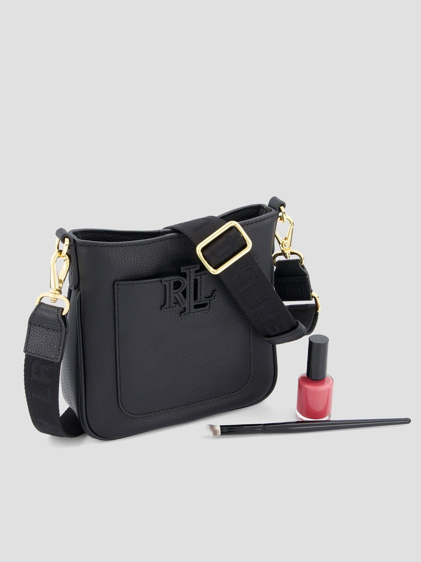 Image 2 of 5 of Lauren by Ralph Lauren Cameryn Small Leather Crossbody Bag - Black