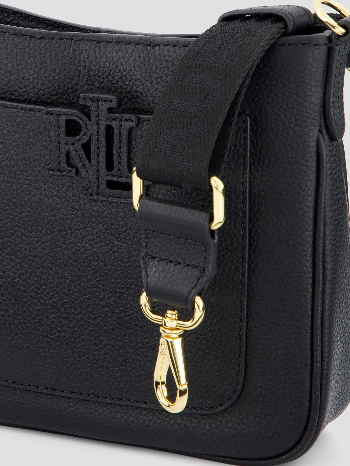Image 3 of 5 of Lauren by Ralph Lauren Cameryn Small Leather Crossbody Bag - Black