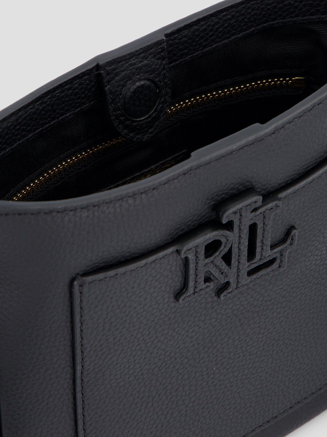 Image 4 of 5 of Lauren by Ralph Lauren Cameryn Small Leather Crossbody Bag - Black