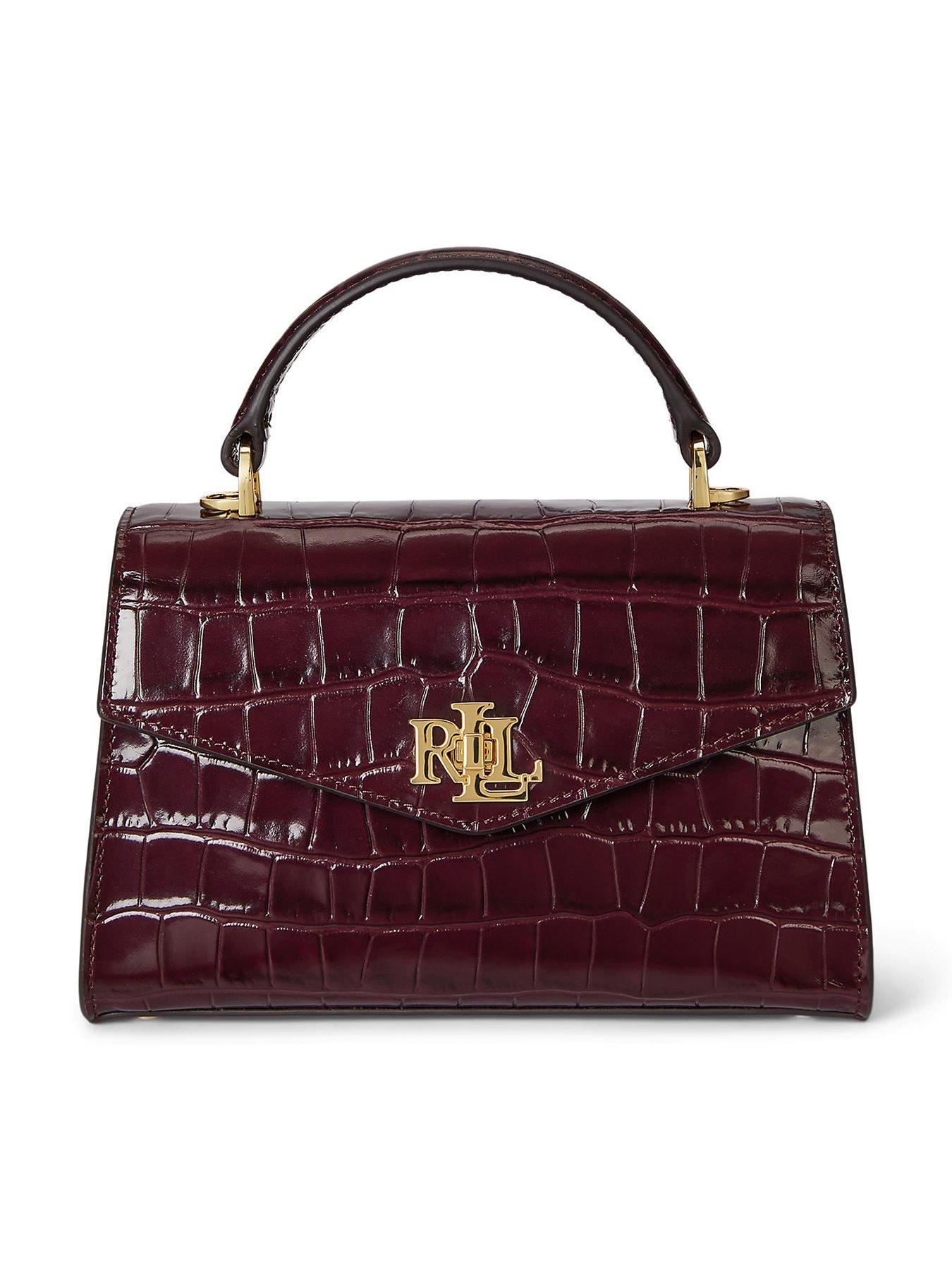 Lauren by Ralph Lauren Farrah Small Satchel Bag - Red