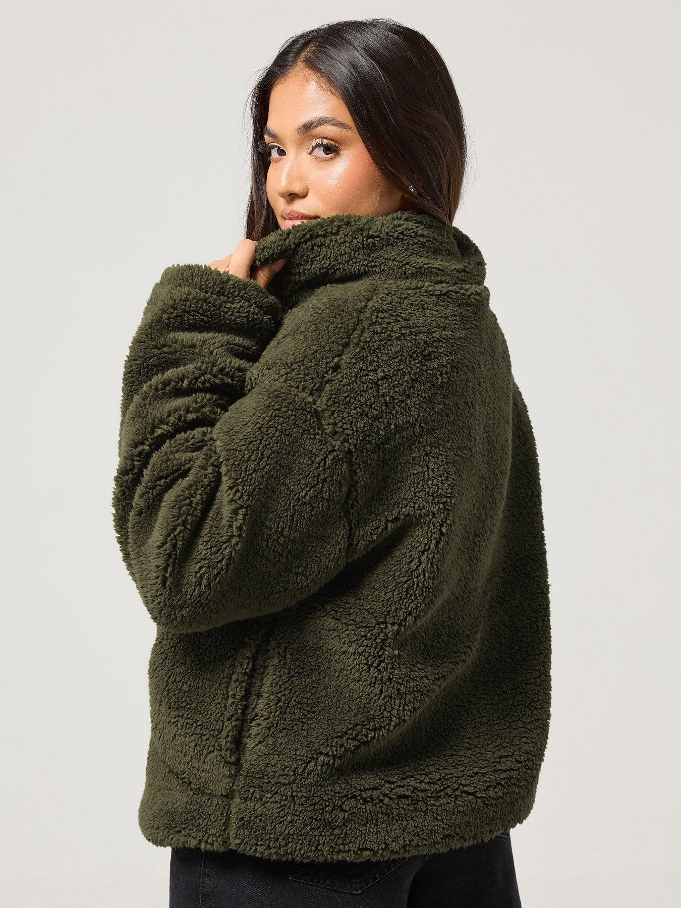 Image 2 of 4 of PixieGirl Petite Half Zip Fleece - Green