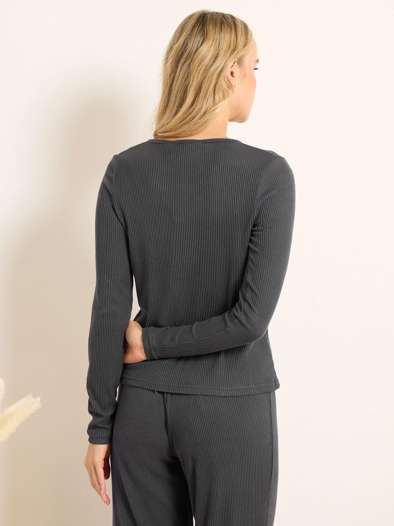 stillFront image of long-tall-sally-tall-ribbed-cardigan