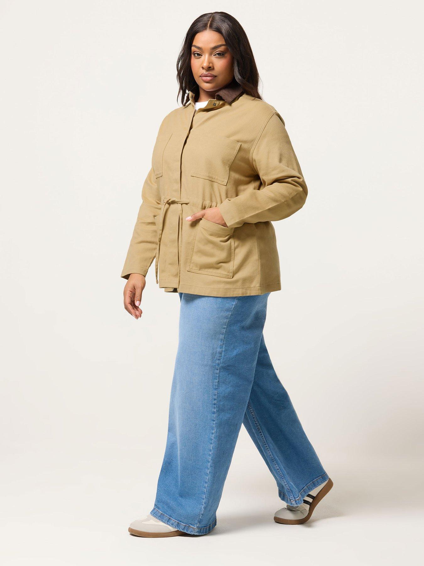 Image 3 of 5 of Yours Curve Carpenter Cord Collar Jacket