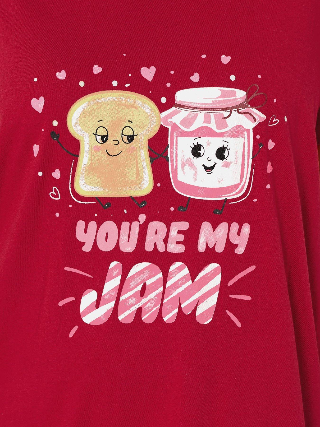 Image 4 of 4 of Yours Curve You're My Jam Nightdress - Red