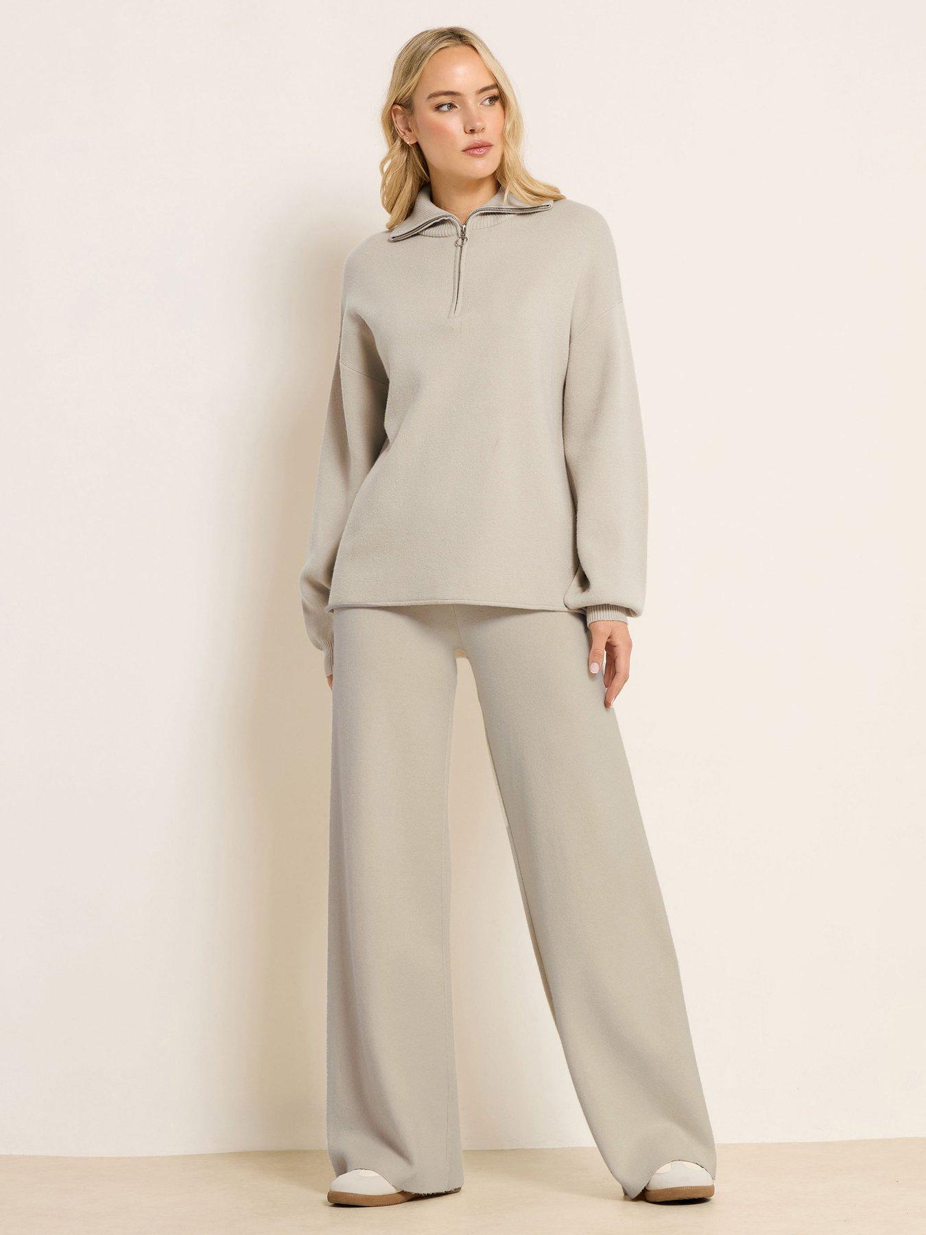 Image 3 of 4 of Long Tall Sally Premium Half Zip Jumper - Natural