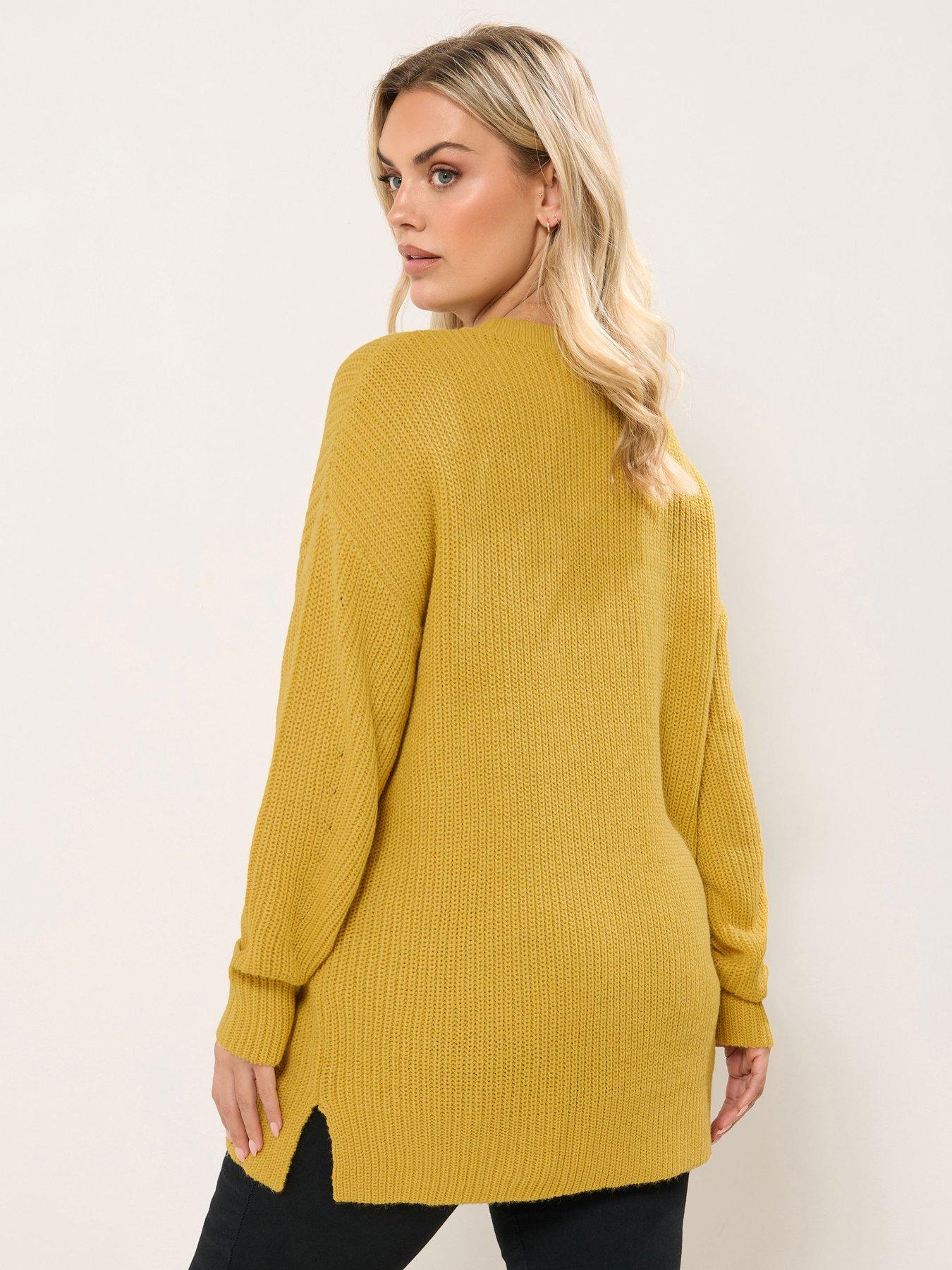  image of yours-curve-drop-shoulder-jumper-yellow