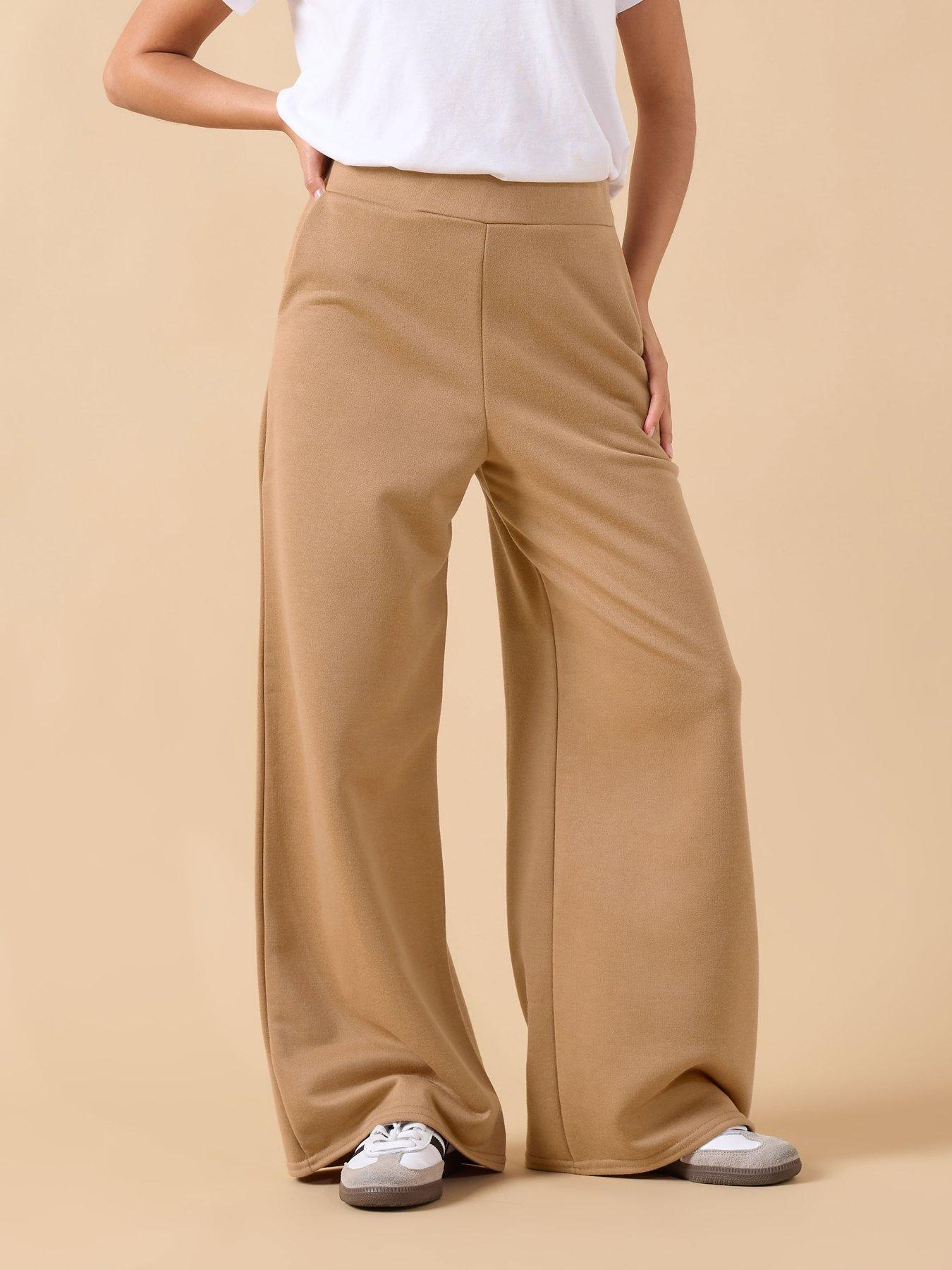 PixieGirl Petite Loop Back Wide Leg Jogger