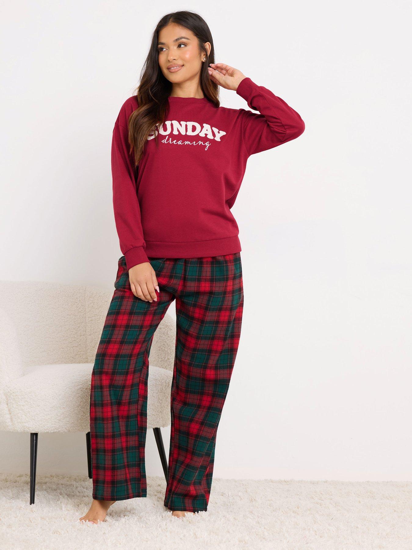 Image 3 of 6 of PixieGirl Petite Sunday Dreaming Lounge Top - Red