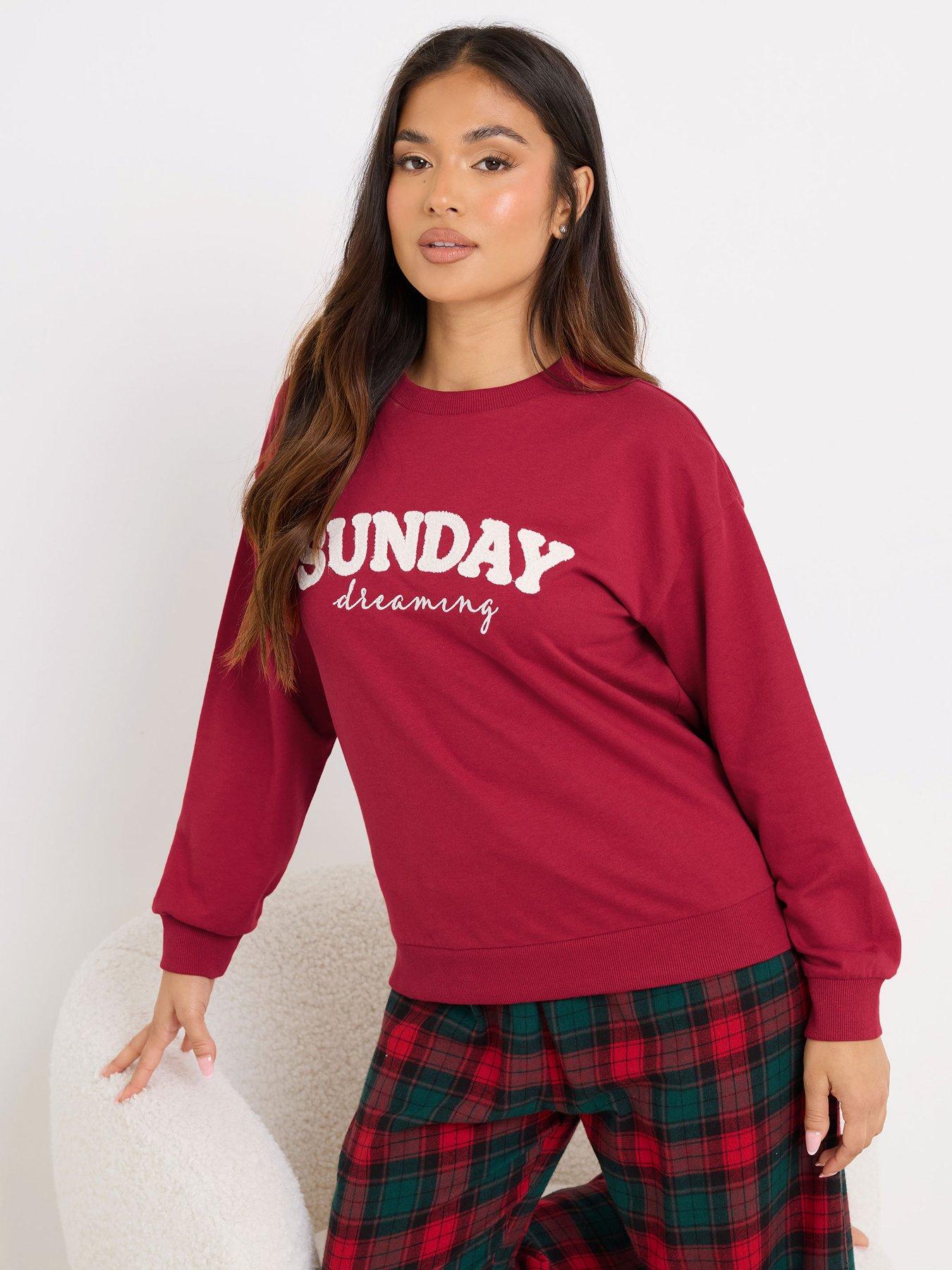 Image 4 of 6 of PixieGirl Petite Sunday Dreaming Lounge Top - Red