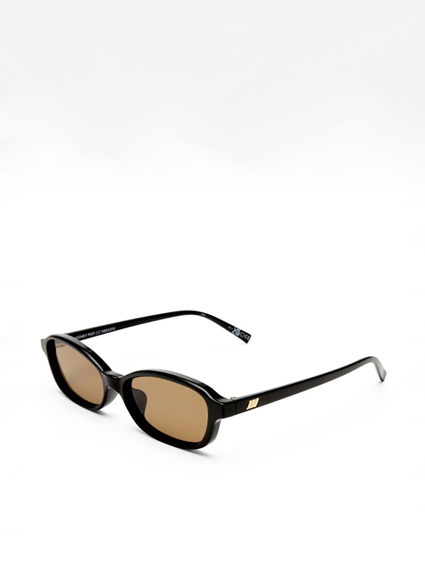 Image 2 of 6 of LE SPECS Honey Pot Rectangle Sunglasses - Black
