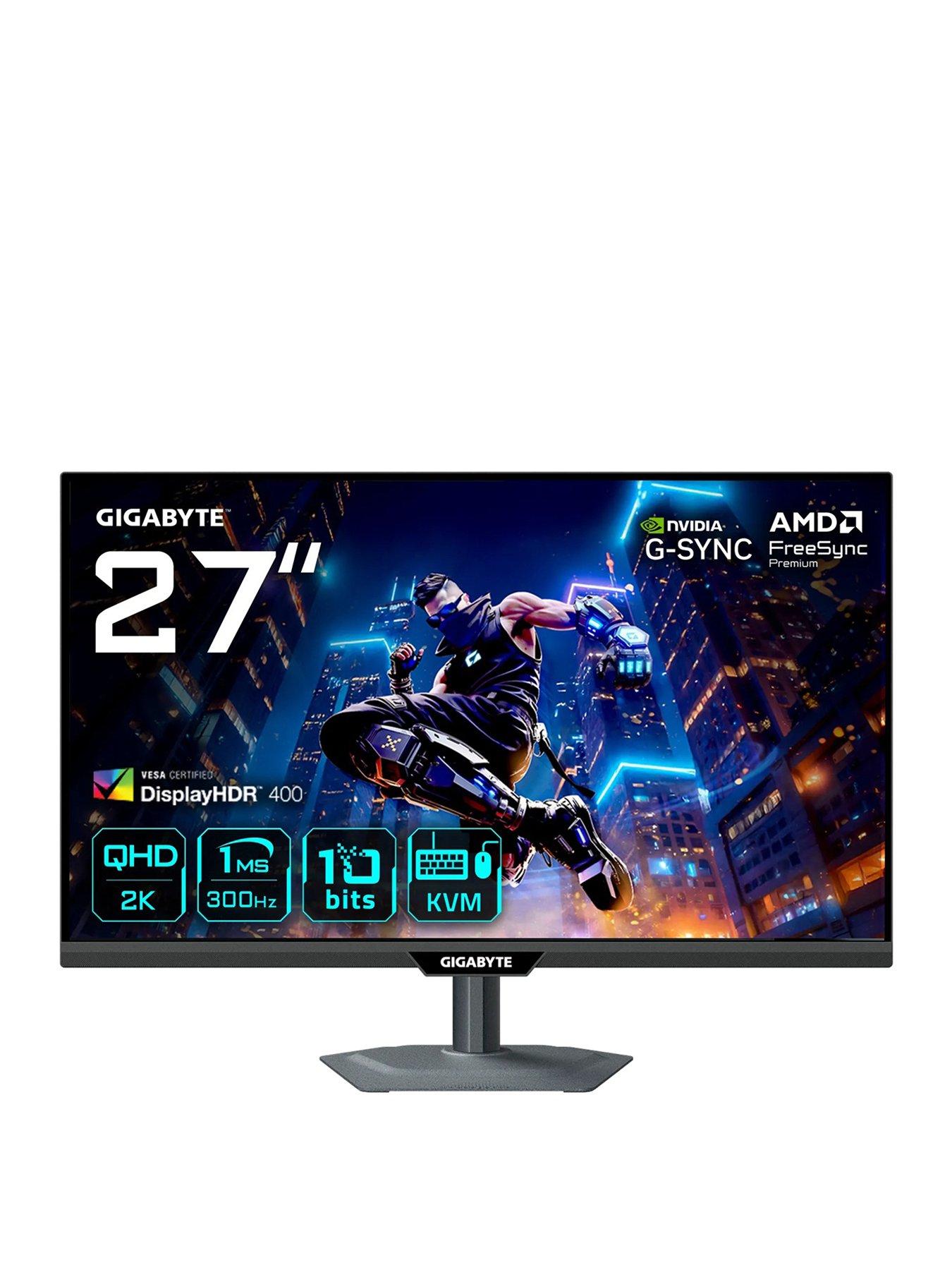 front image of gigabyte-m27q3-27in-300hz-oled-gaming-monitor