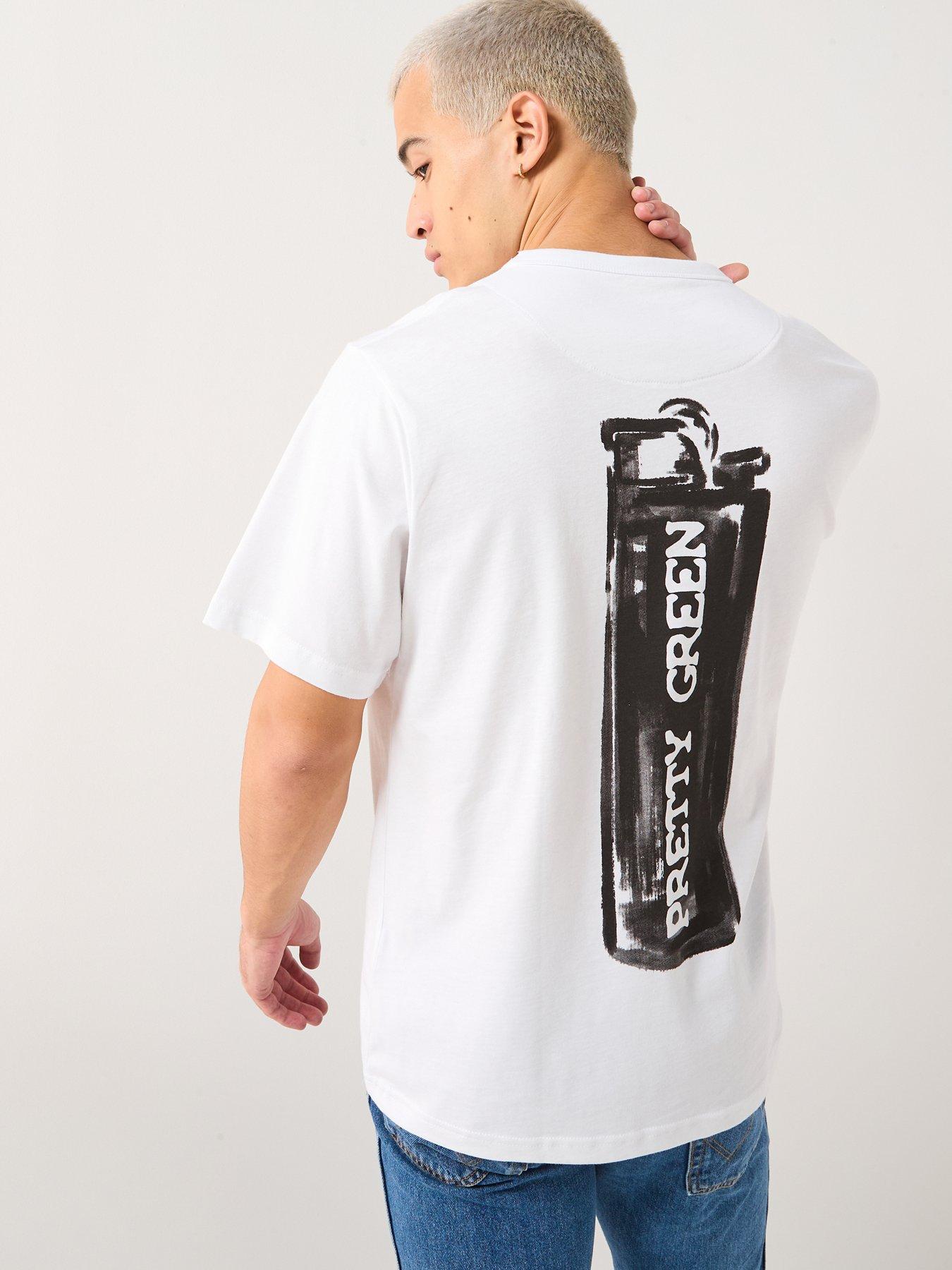 Pretty Green Lighter Back Graphic T-shirt - White