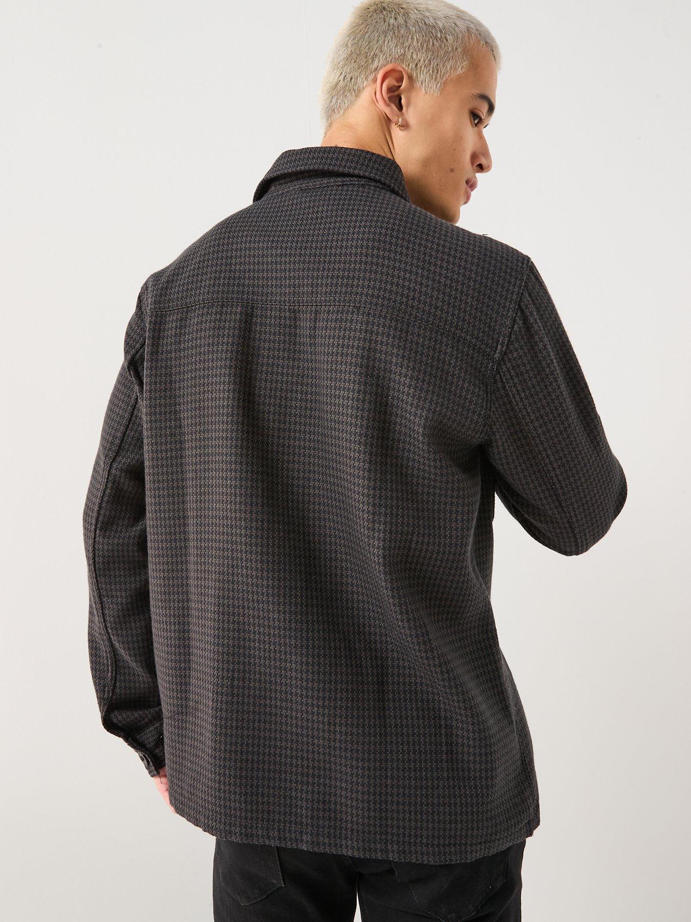 stillFront image of pretty-green-kilburn-overshirt-black