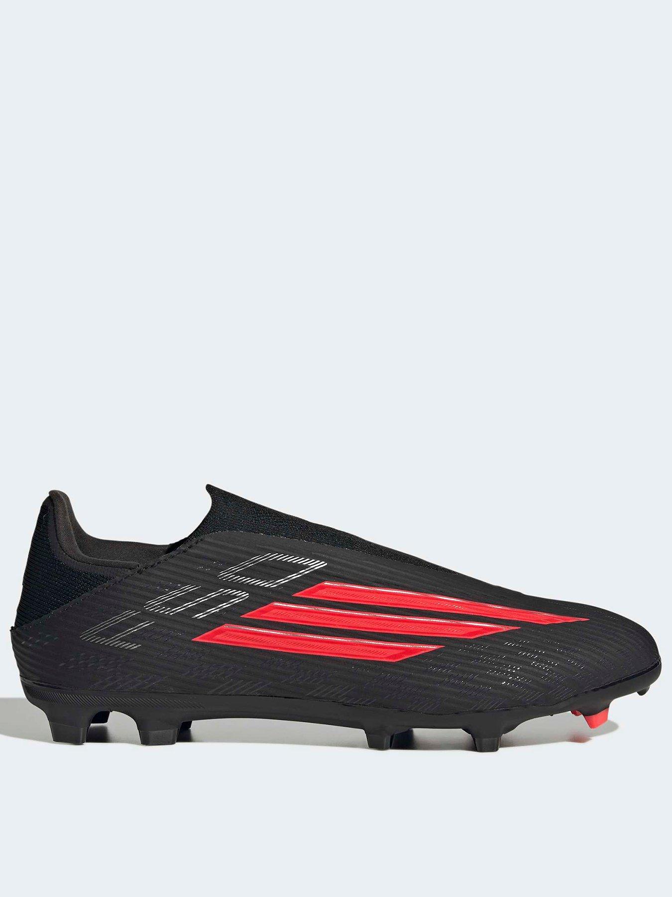adidas Mens F50 League Laceless Firm Ground Football Boot - Black