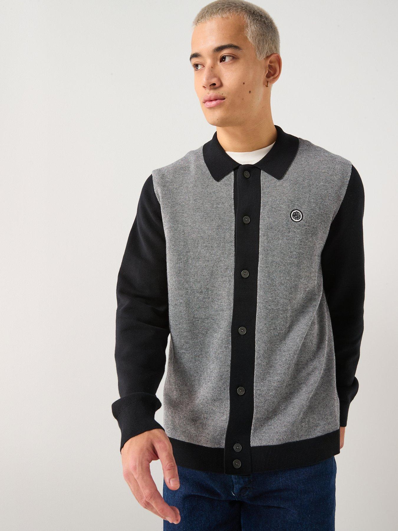 Pretty Green Roxy Knitted Long Sleeve T-shirt - Black