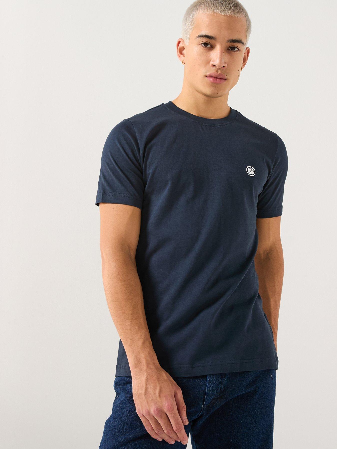 Image 1 of 5 of Pretty Green Mitchell T-shirt - Navy