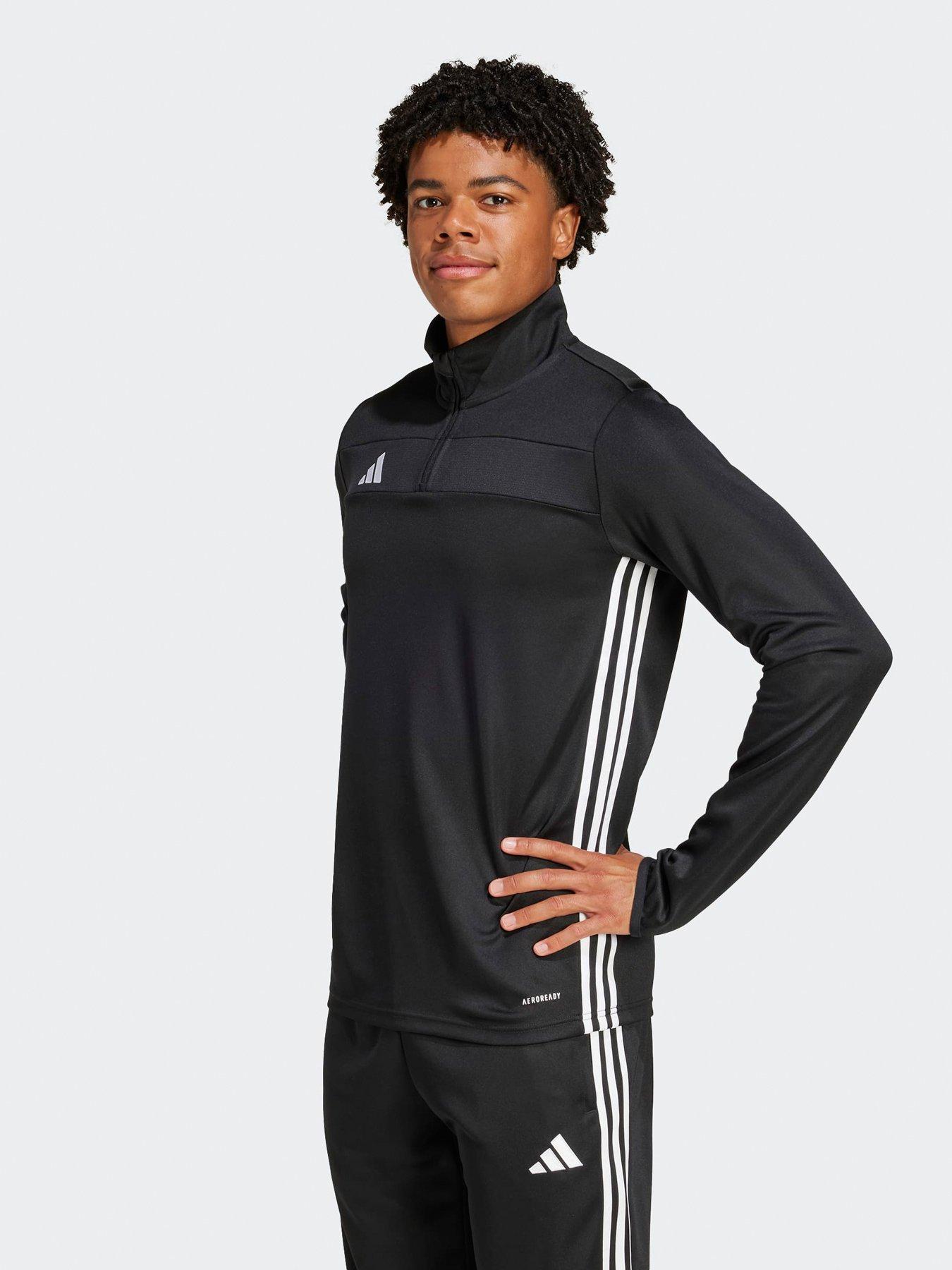 adidas Mens Tiro Football Tracksuit Top - Black