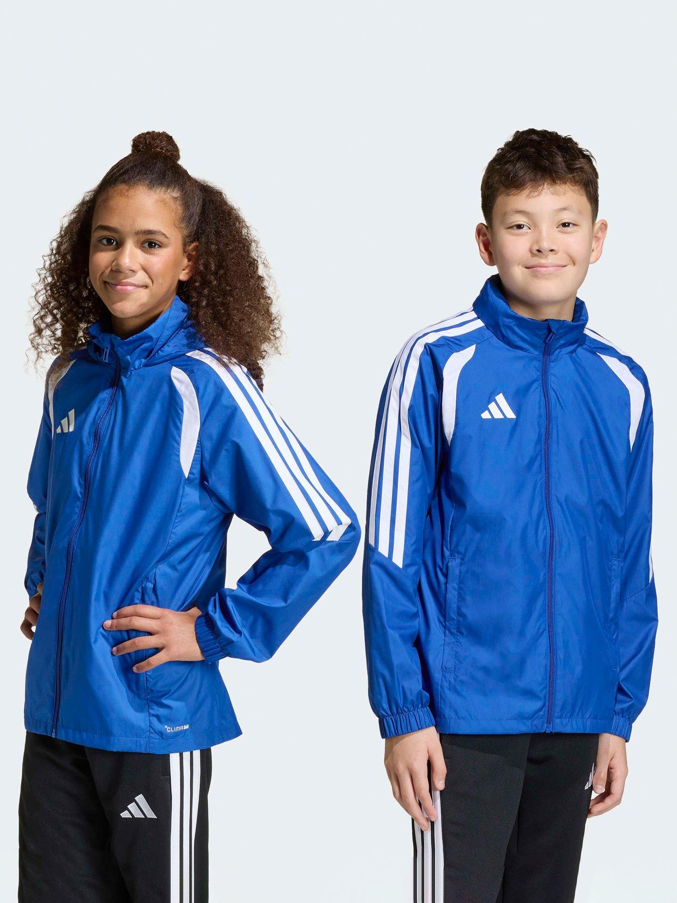 adidas Junior Tiro 26 Football Windbreaker Jacket - Blue