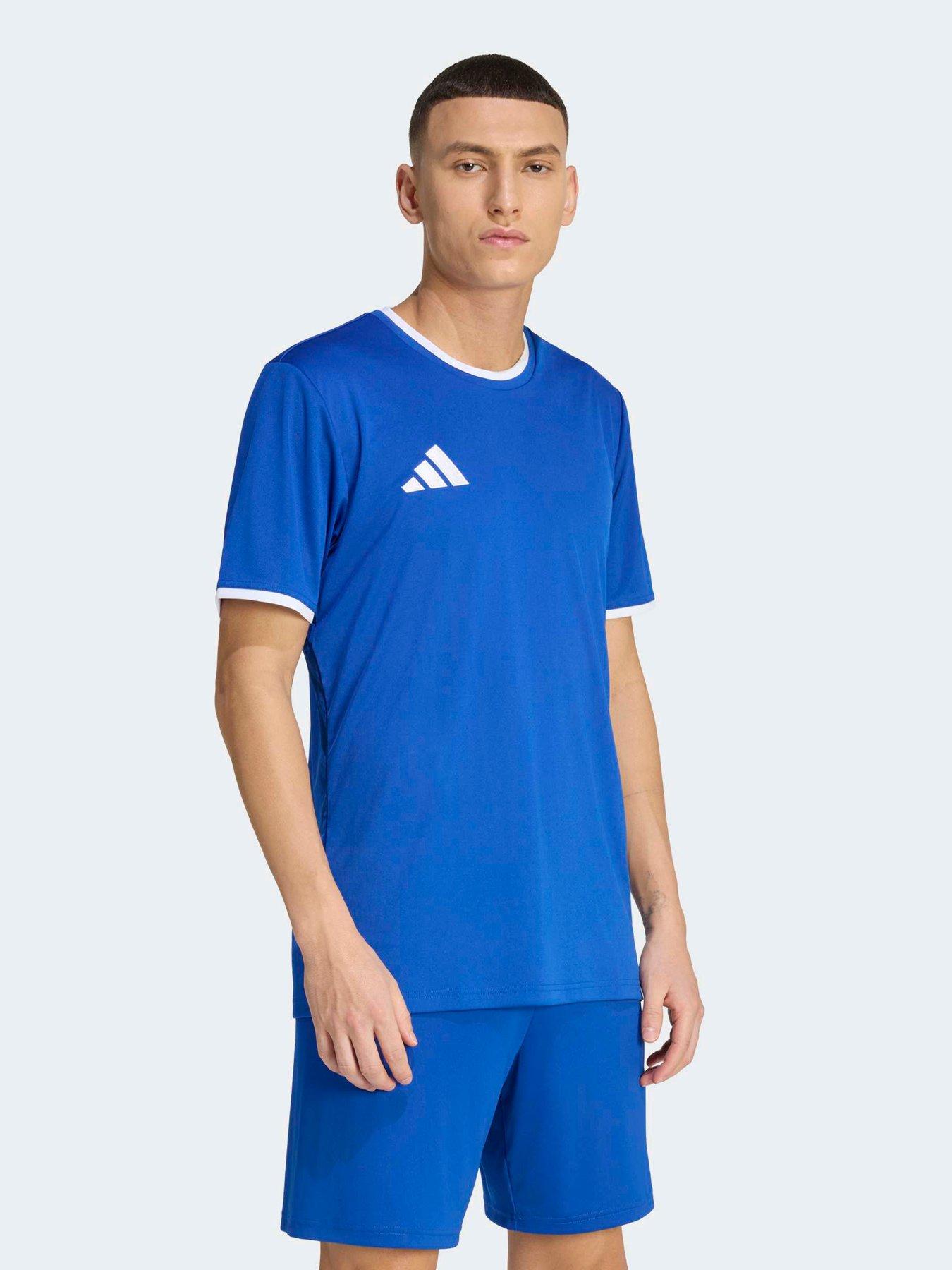 adidas Mens Entrada 26 Football T-Shirt - Blue