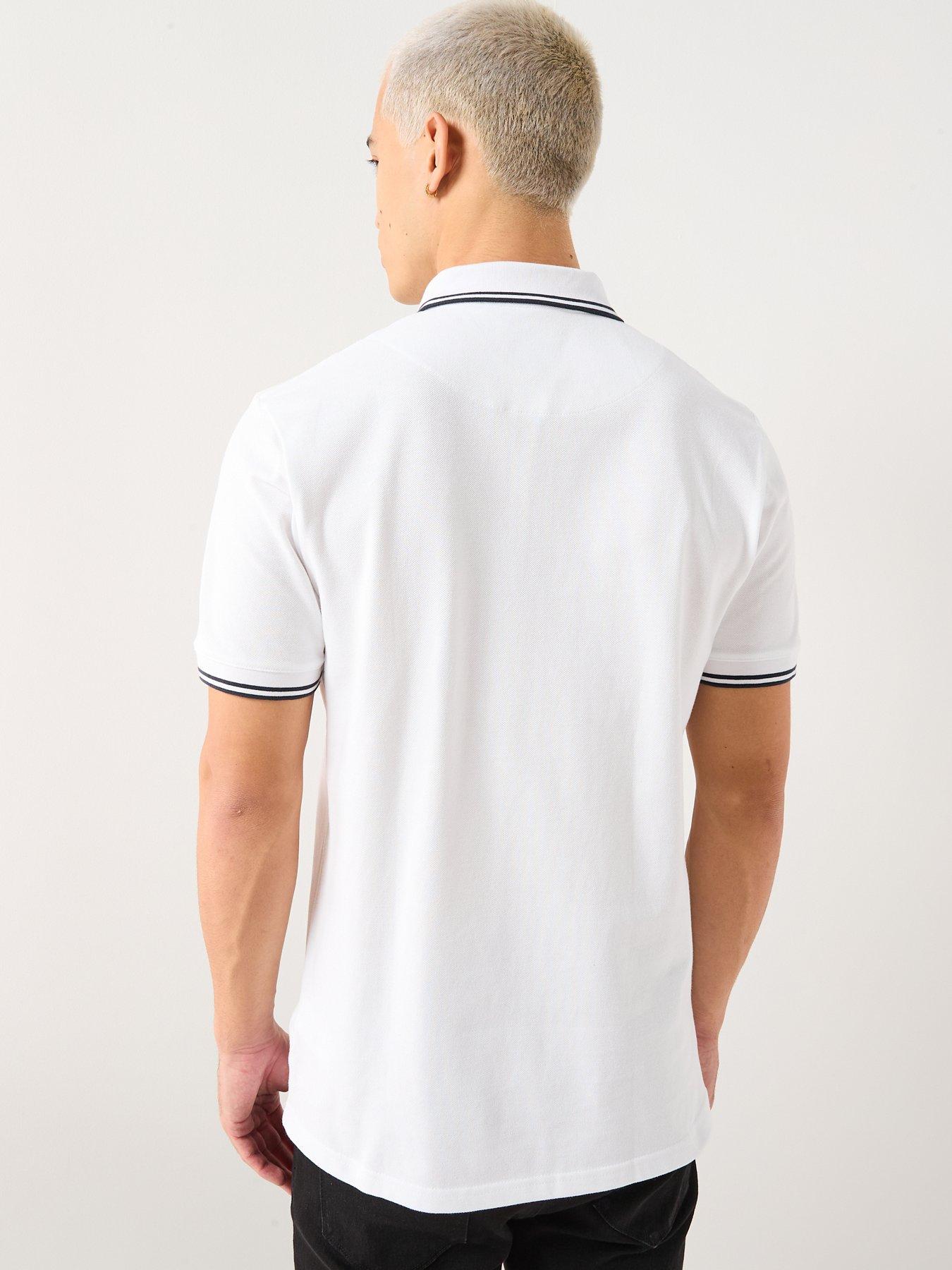  image of pretty-green-barton-polo-shirt-white