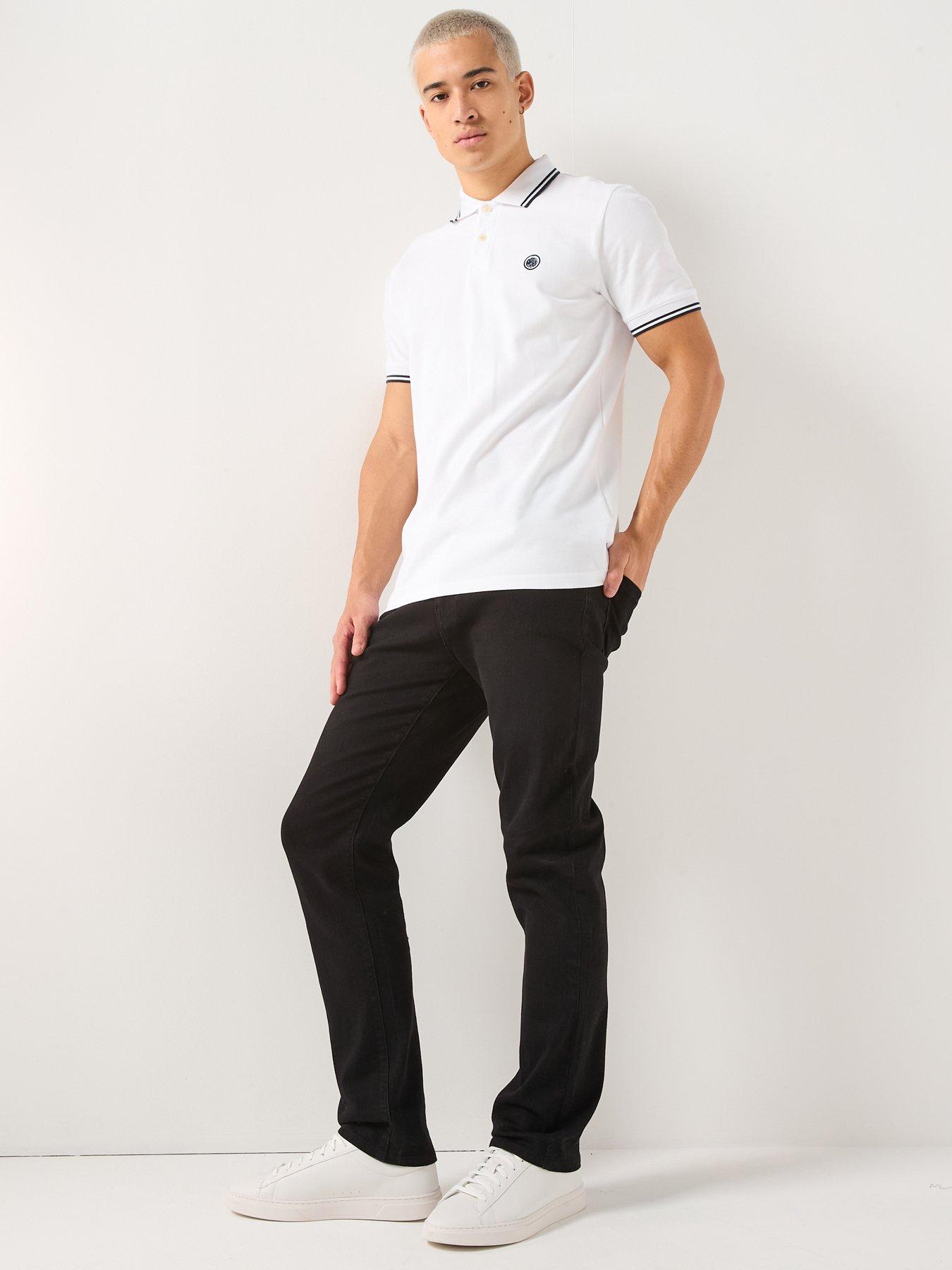  image of pretty-green-barton-polo-shirt-white