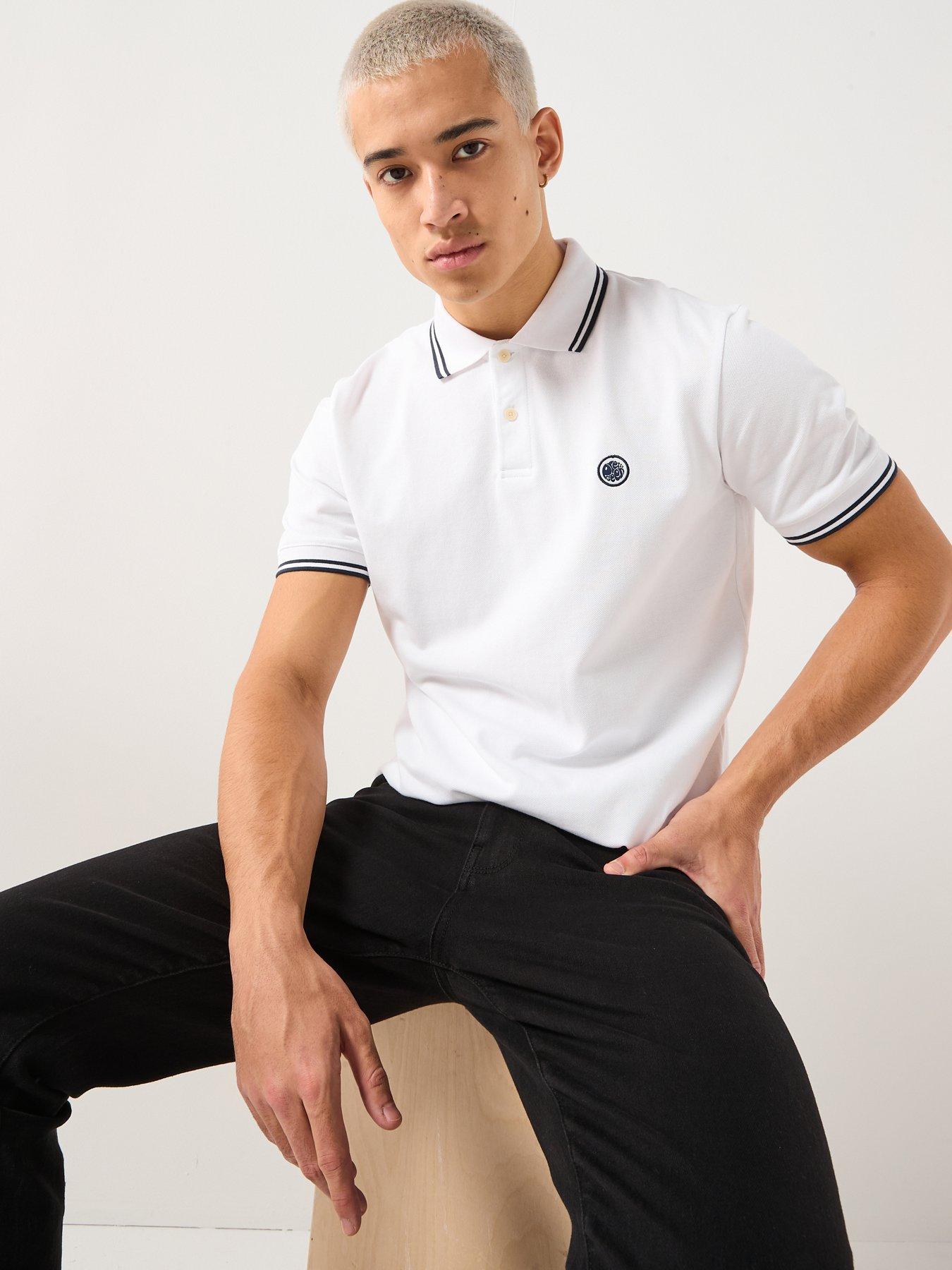  image of pretty-green-barton-polo-shirt-white