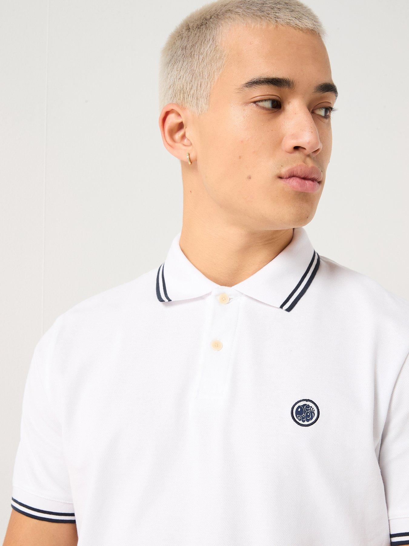  image of pretty-green-barton-polo-shirt-white