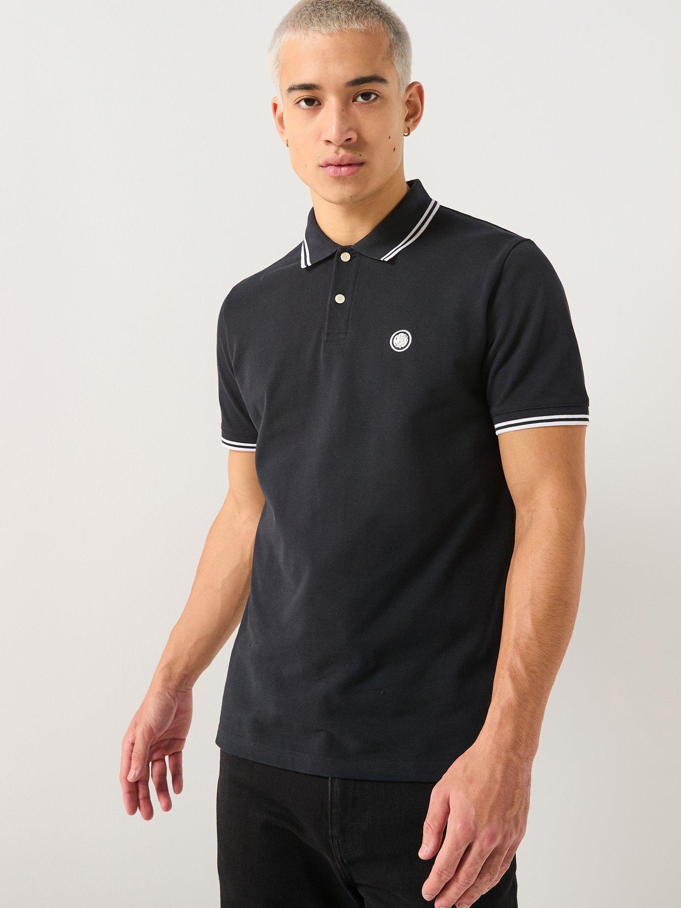  image of pretty-green-barton-polo-shirt-black