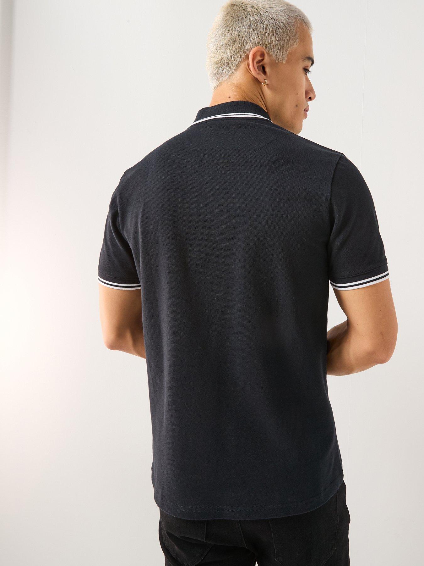  image of pretty-green-barton-polo-shirt-black