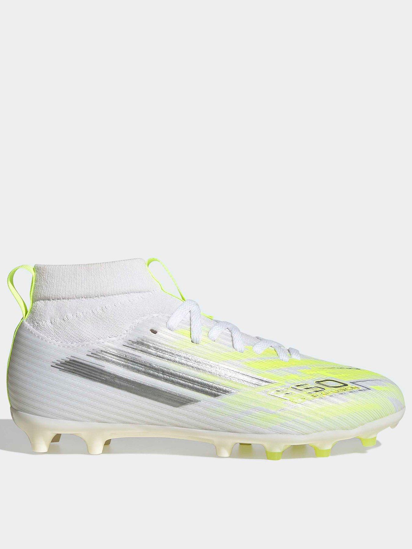 Image 1 of 6 of adidas Girls F50 Sparkfusion League Firm Ground Football Boot - White