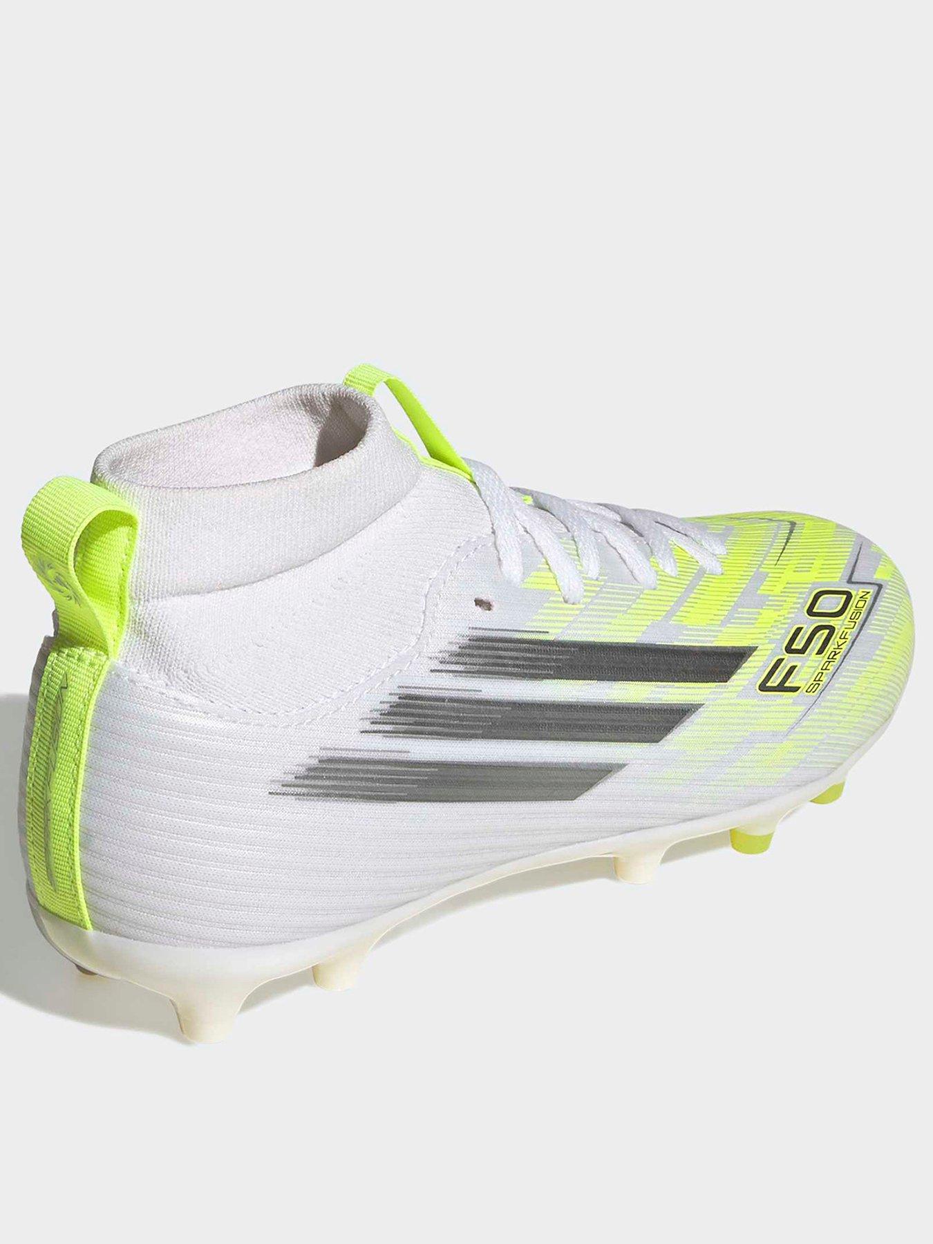 Image 3 of 6 of adidas Girls F50 Sparkfusion League Firm Ground Football Boot - White
