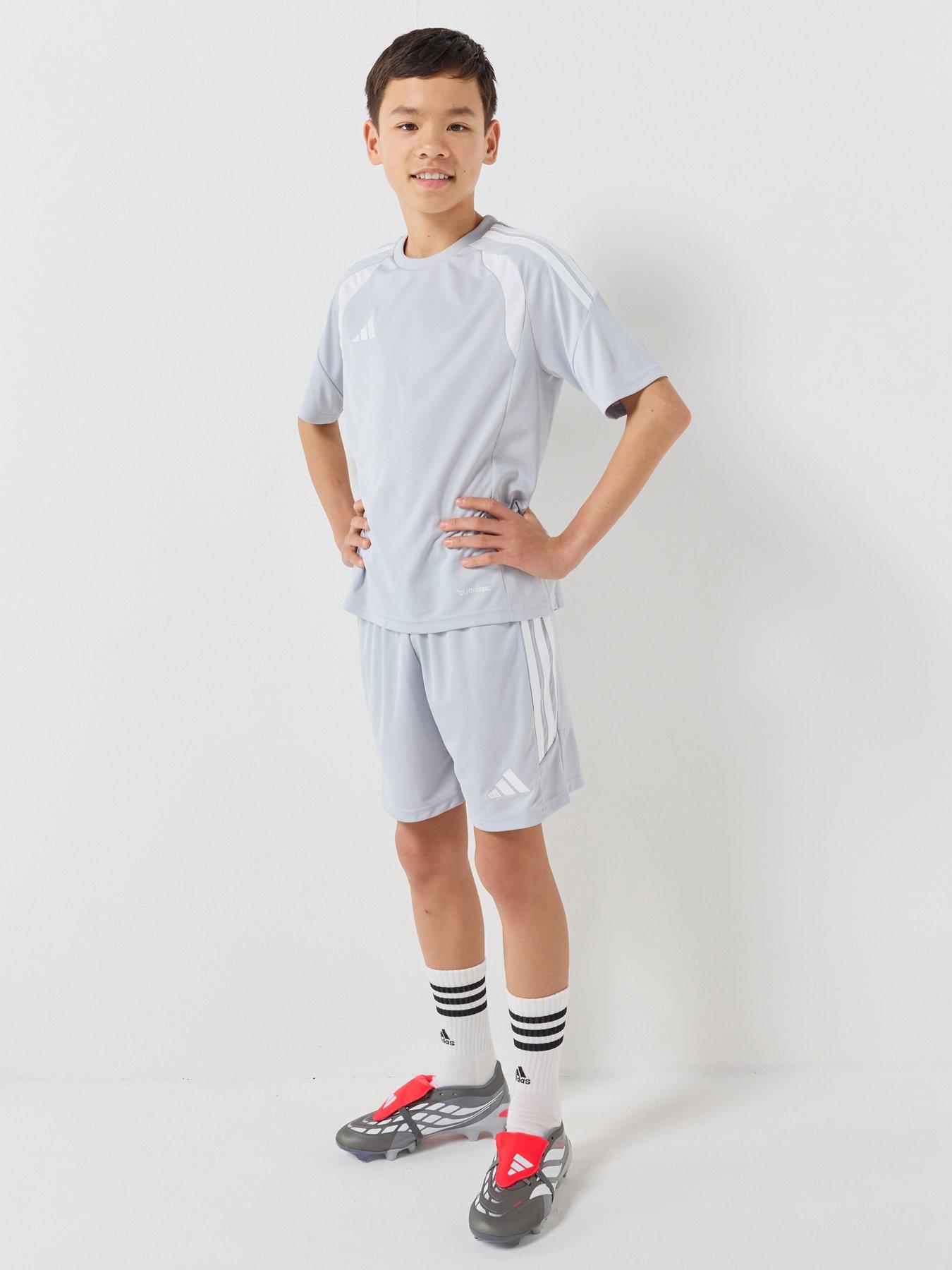 adidas Junior Tiro 26 Football Training Jersey - Grey
